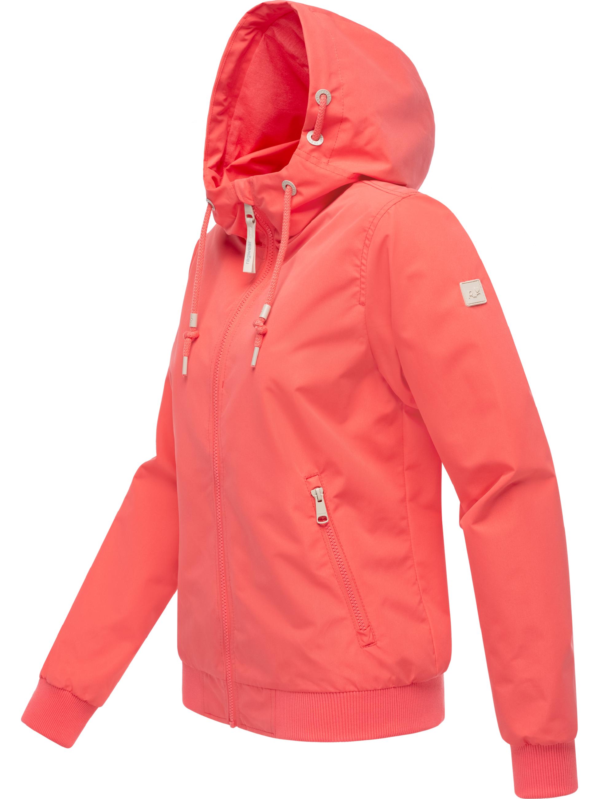 Wasserdichte und atmungsaktive Kapuzenjacke "Oggie" Coral