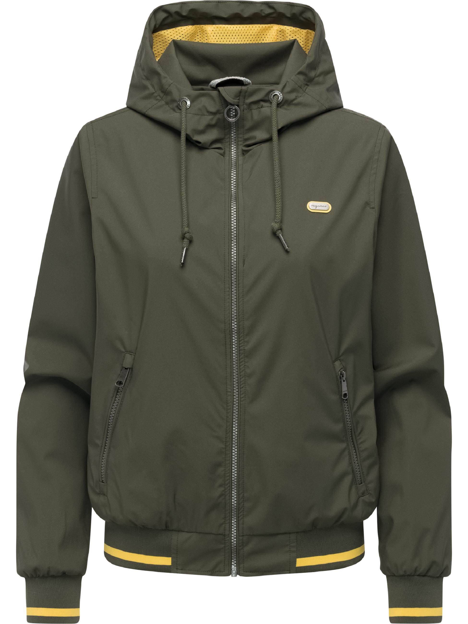 Wasserdichte Funktionsjacke mit Kapuze "Oggie Sporty" Dark Olive