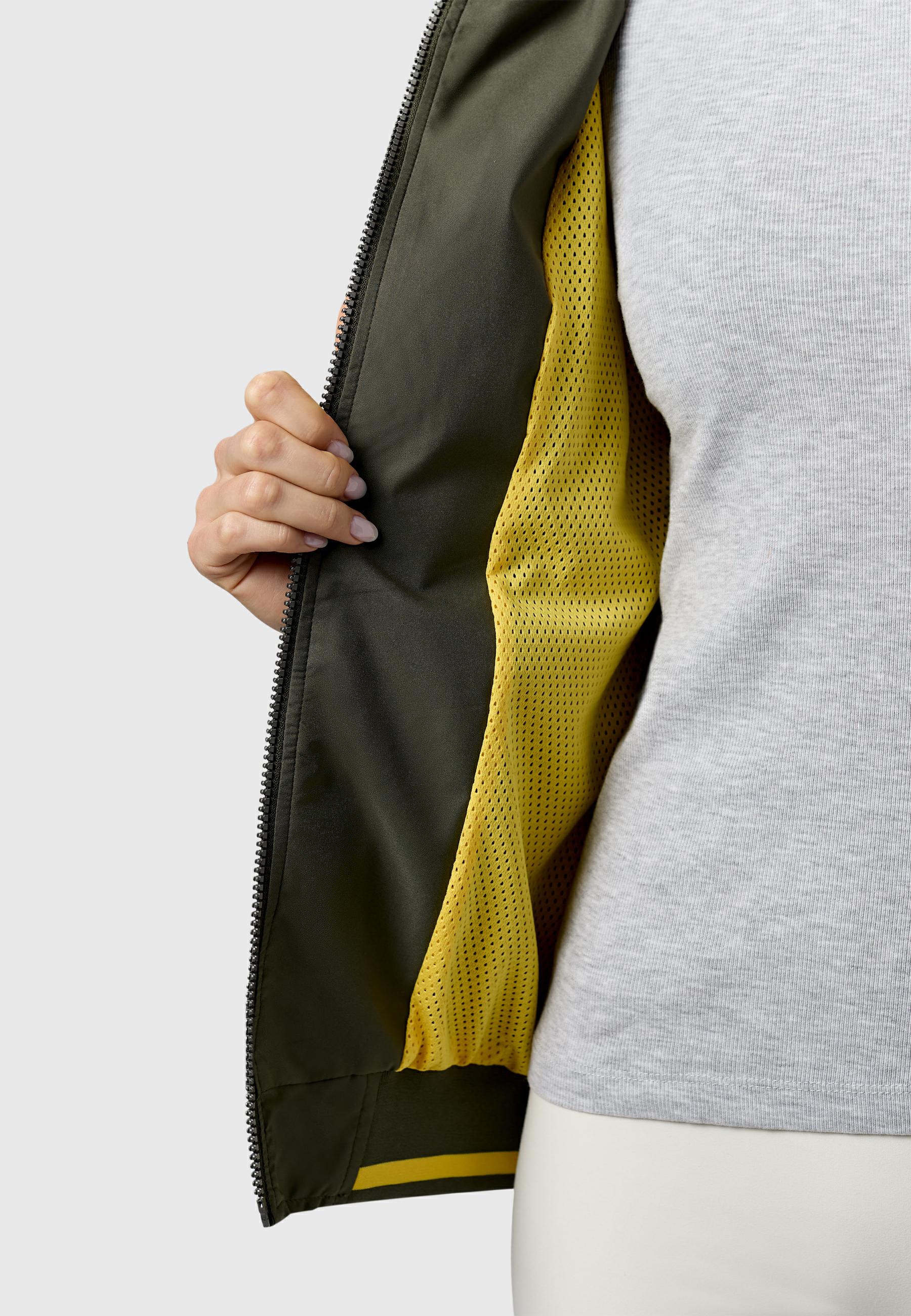 Wasserdichte Funktionsjacke mit Kapuze "Oggie Sporty" Dark Olive