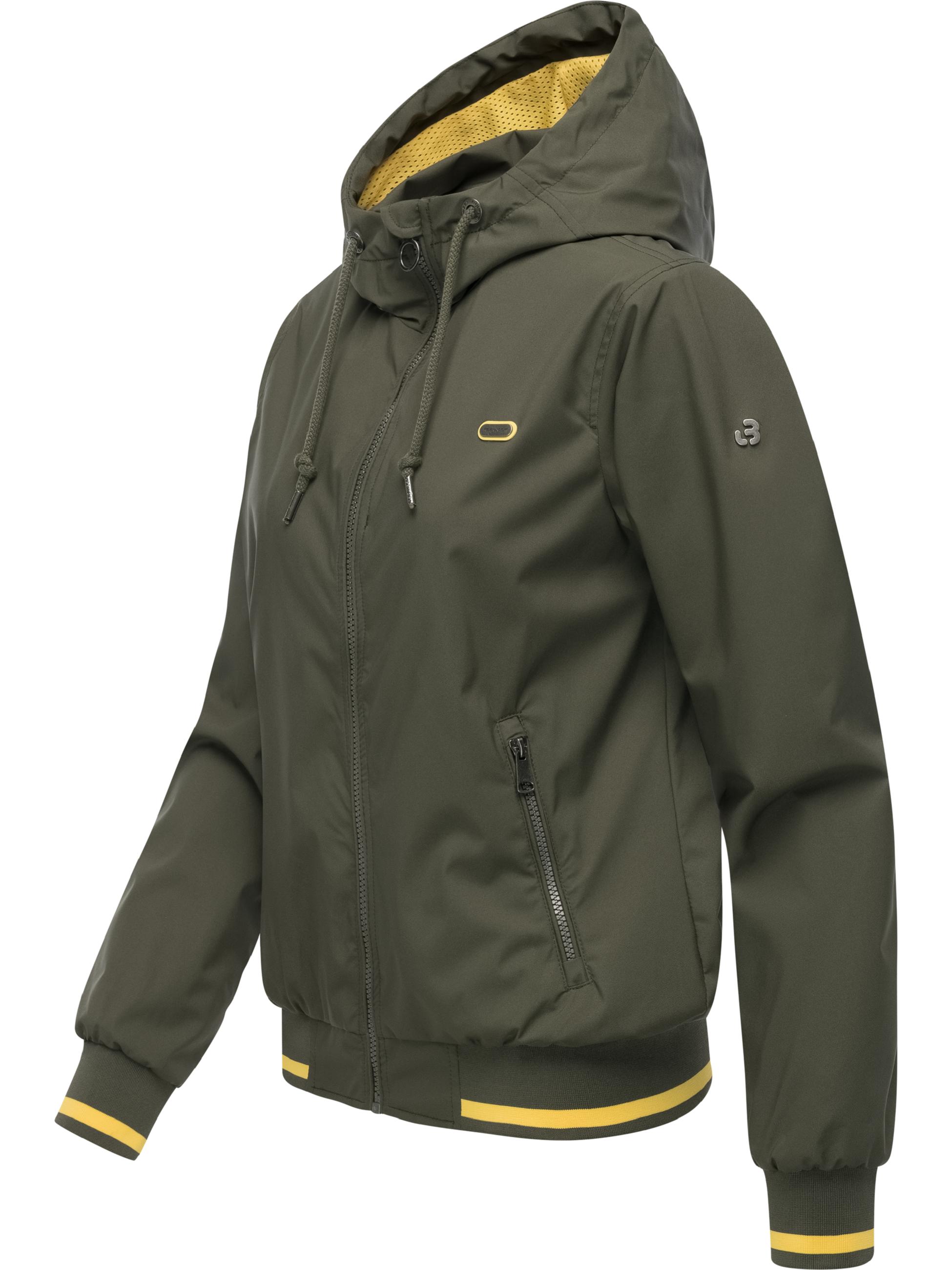 Wasserdichte Funktionsjacke mit Kapuze "Oggie Sporty" Dark Olive