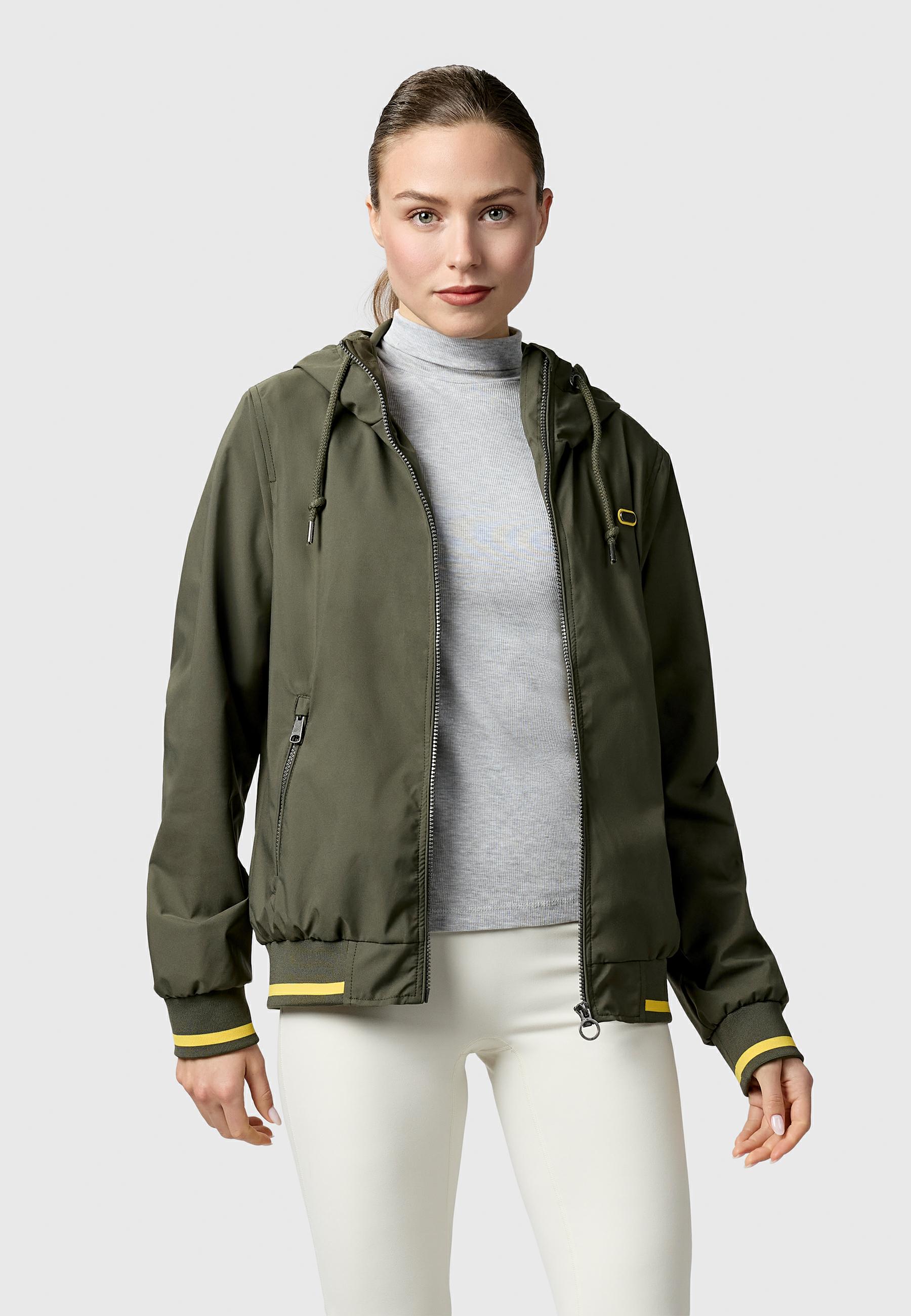 Wasserdichte Funktionsjacke mit Kapuze "Oggie Sporty" Dark Olive