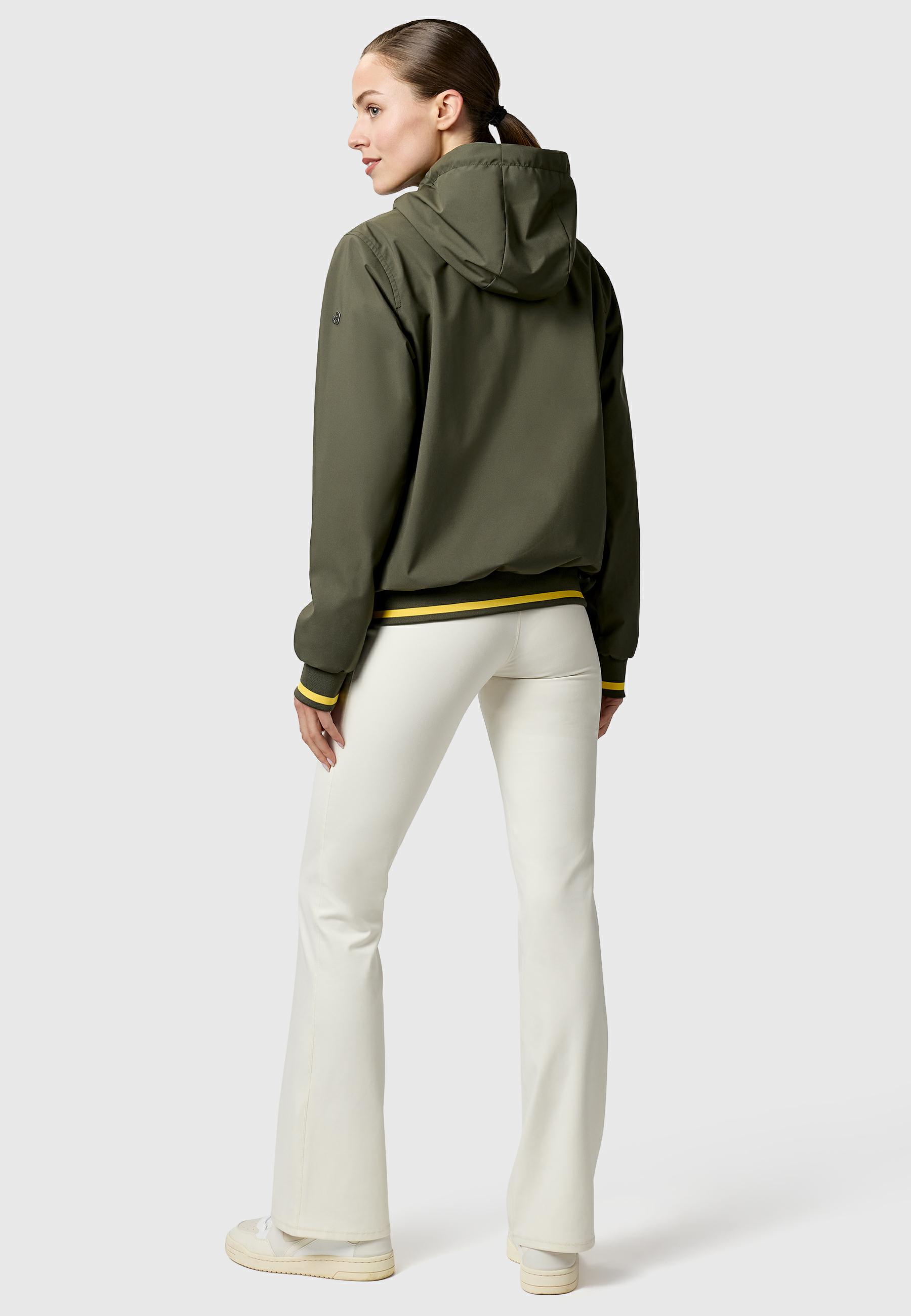 Wasserdichte Funktionsjacke mit Kapuze "Oggie Sporty" Dark Olive