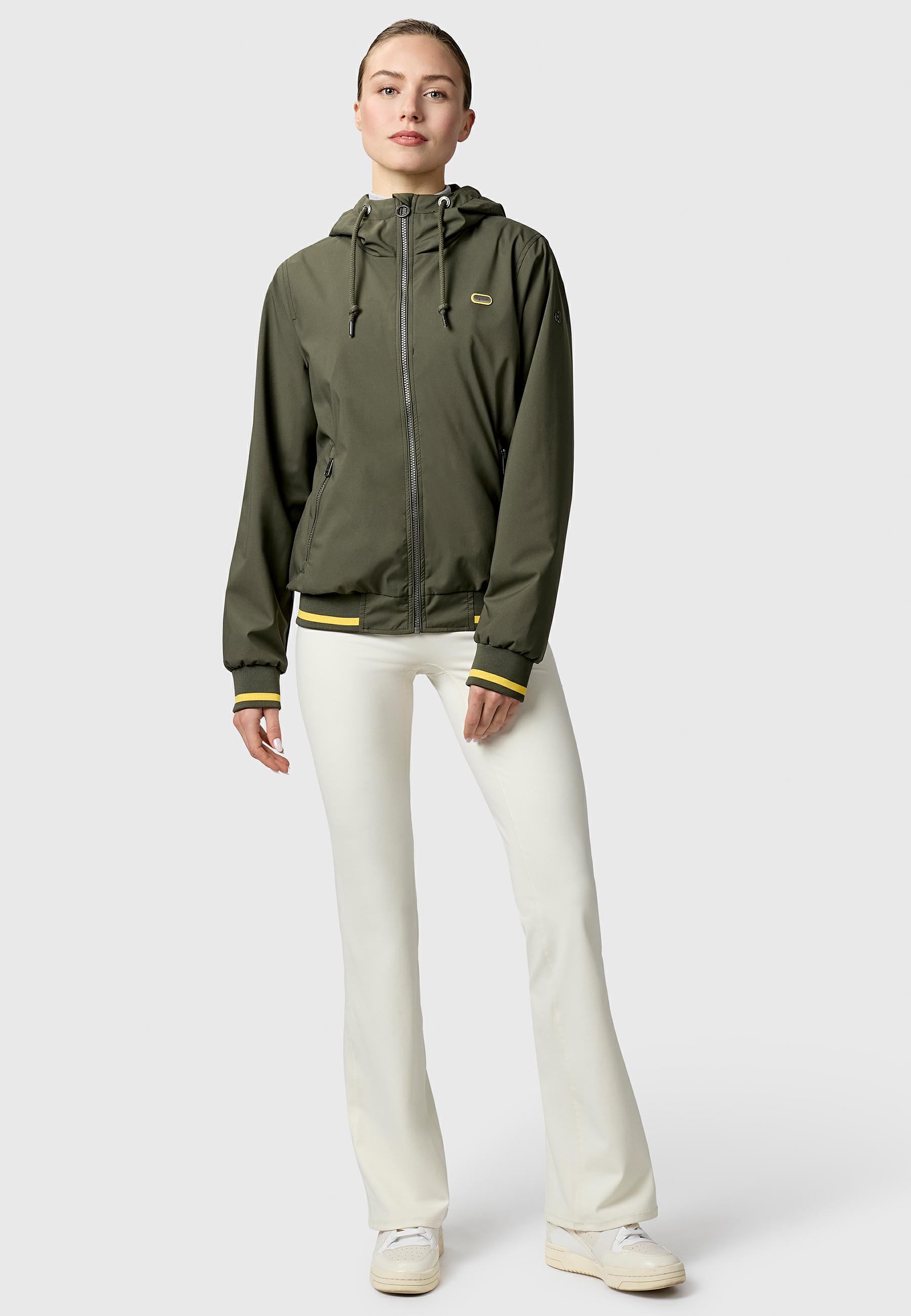 Wasserdichte Funktionsjacke mit Kapuze "Oggie Sporty" Dark Olive