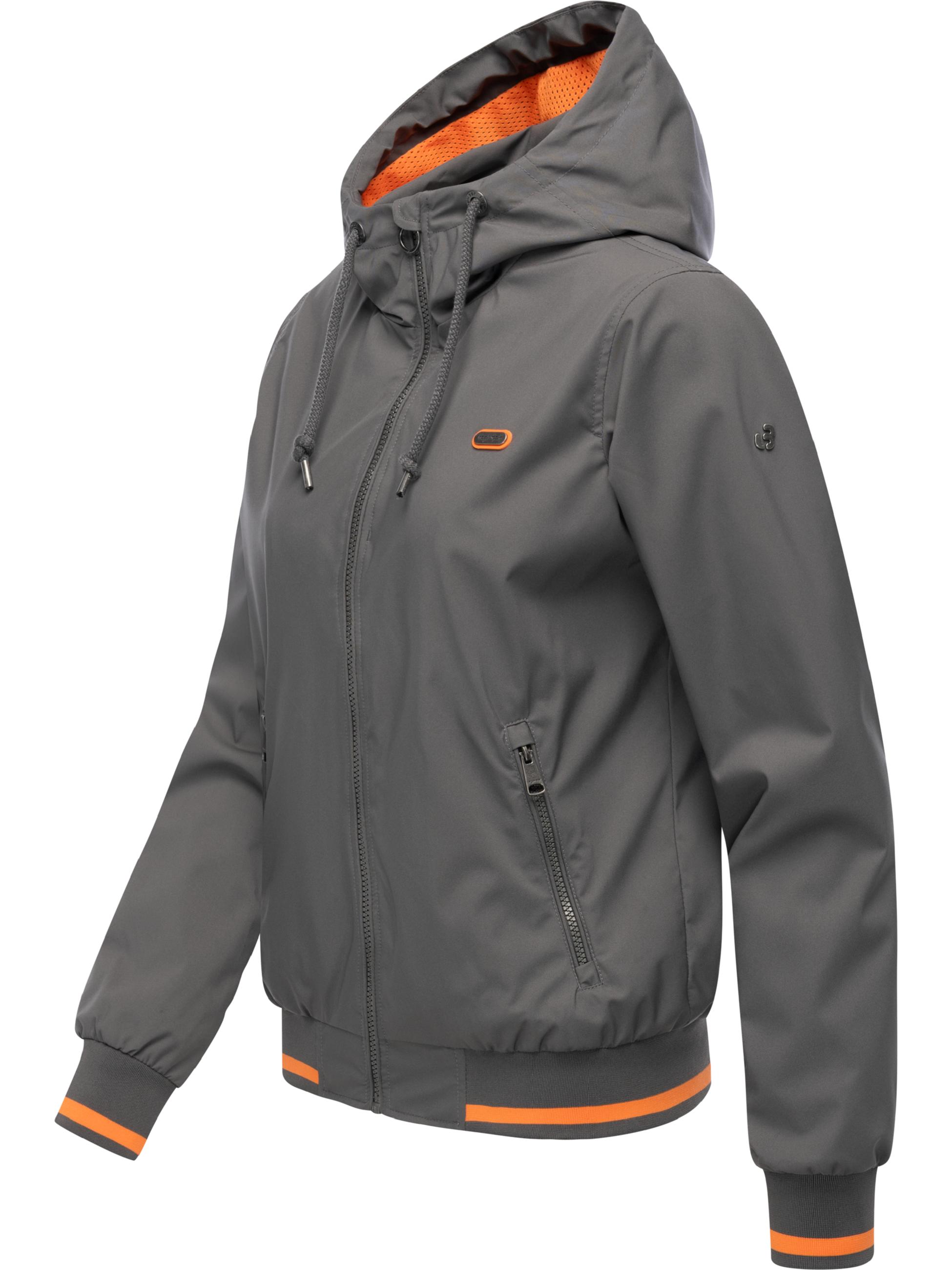 Wasserdichte Funktionsjacke mit Kapuze "Oggie Sporty" Stone Grey