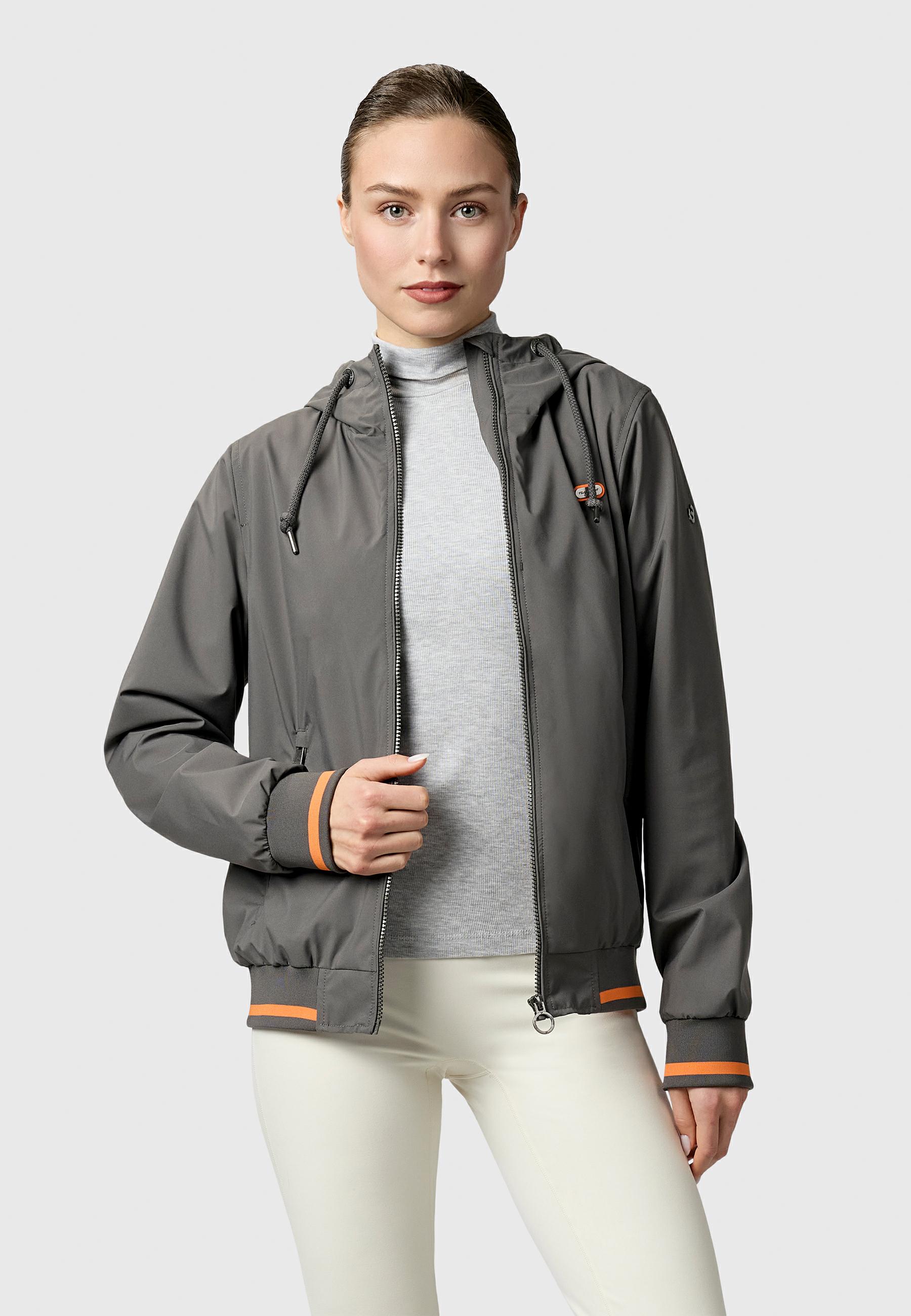 Wasserdichte Funktionsjacke mit Kapuze "Oggie Sporty" Stone Grey