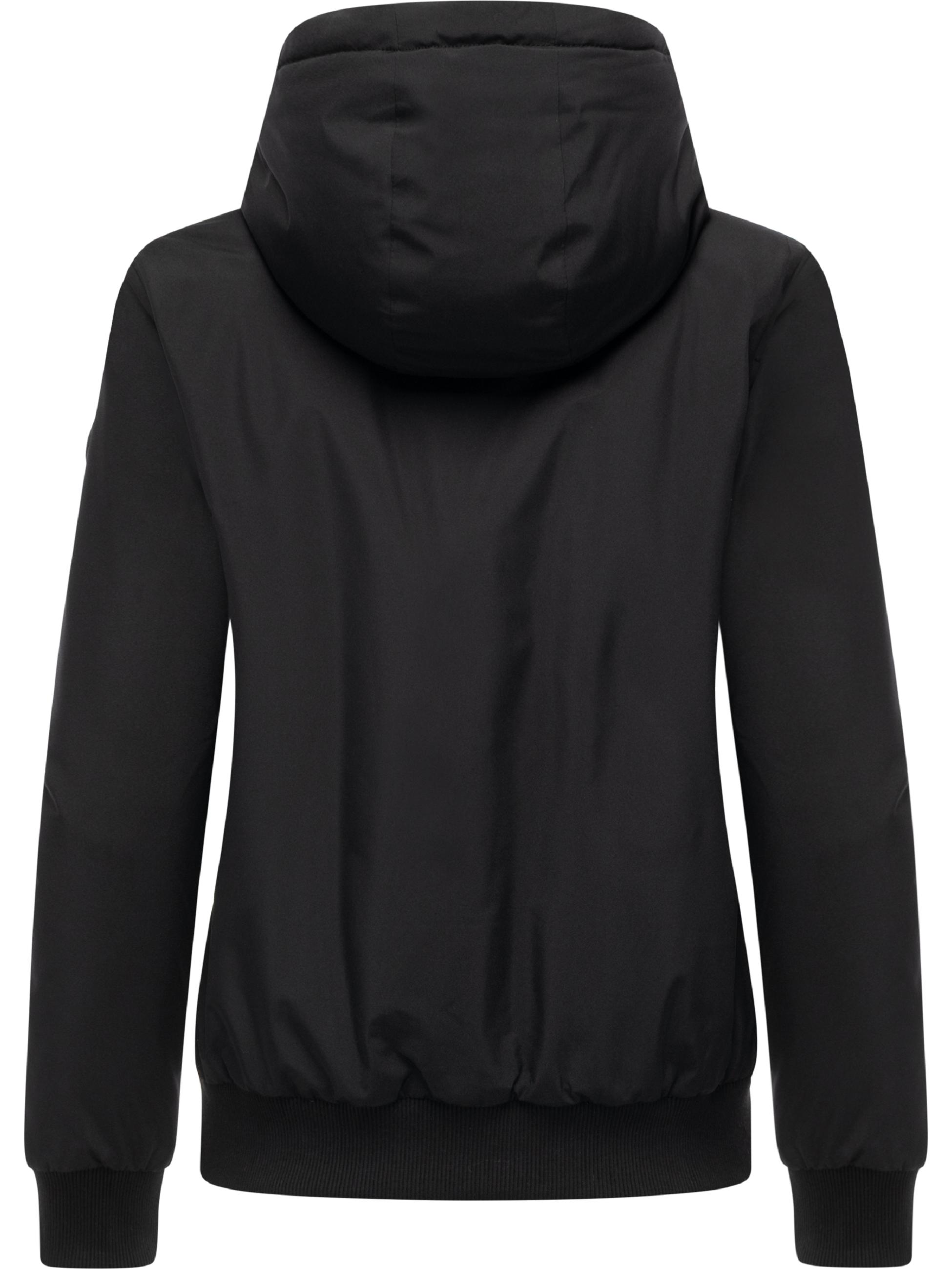 Bomberjacke mit Kapuze "Oggie Warm" Black