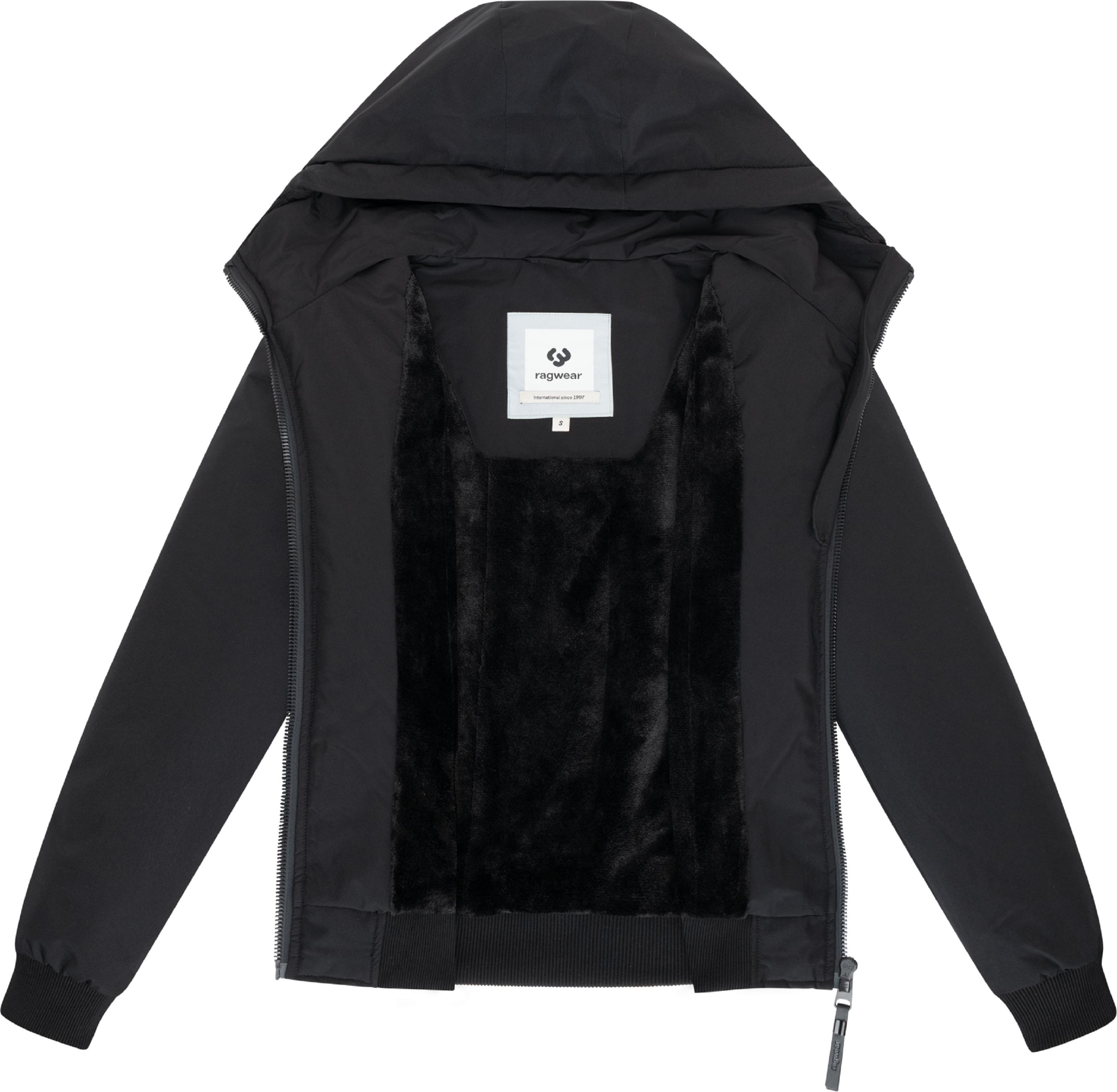 Bomberjacke mit Kapuze "Oggie Warm" Black