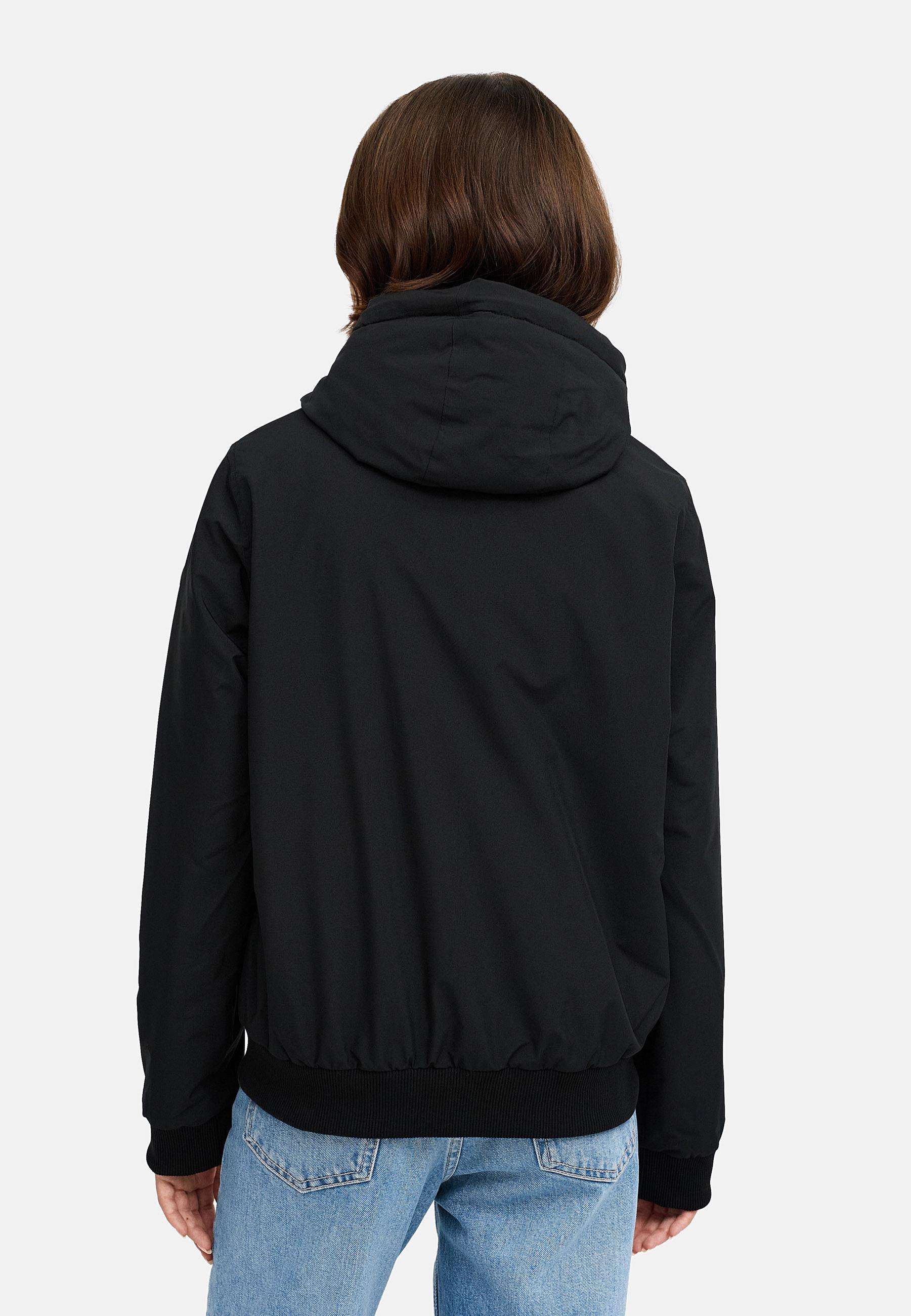 Bomberjacke mit Kapuze "Oggie Warm" Black