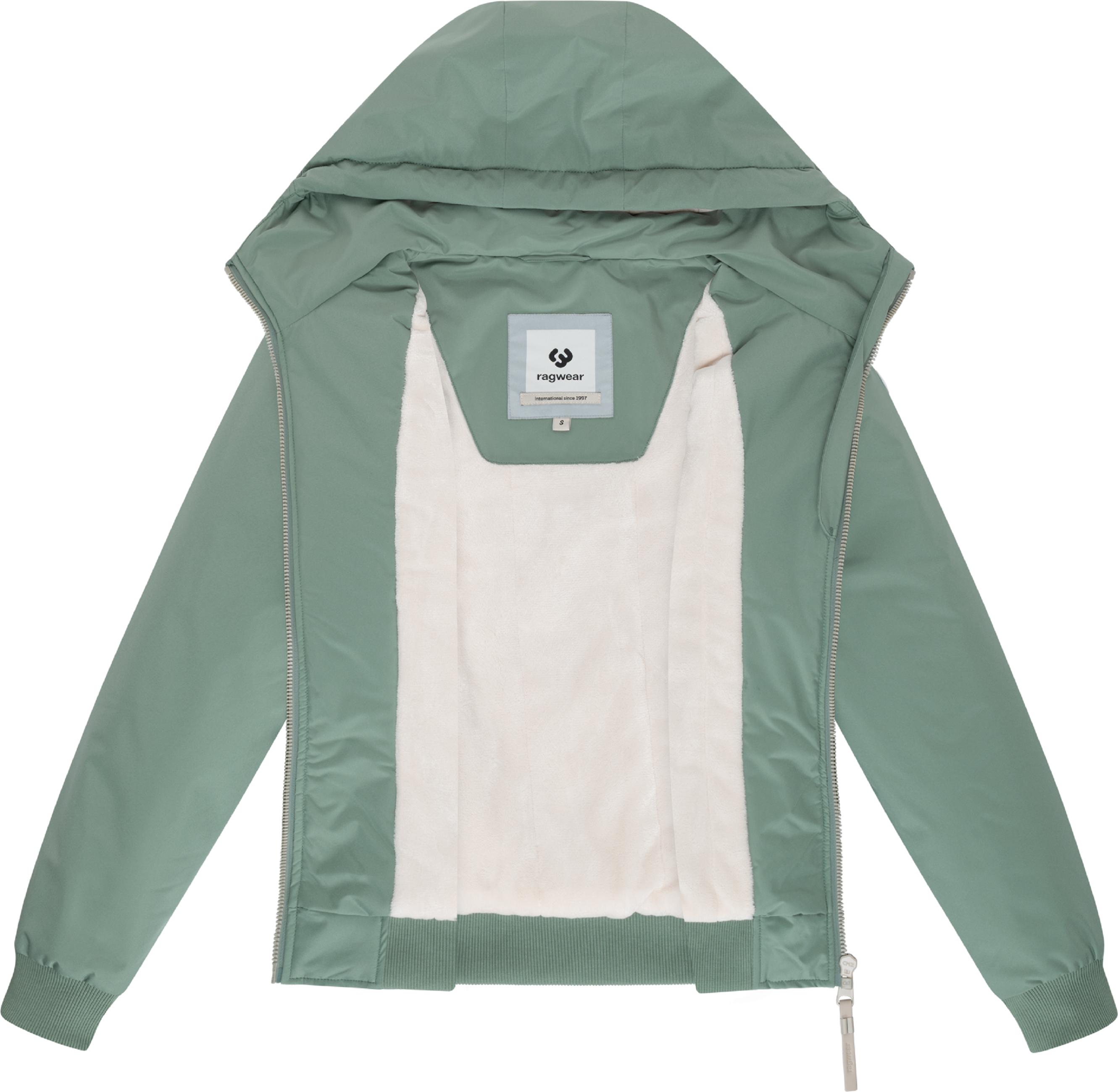 Bomberjacke mit Kapuze "Oggie Warm" Dusty Green