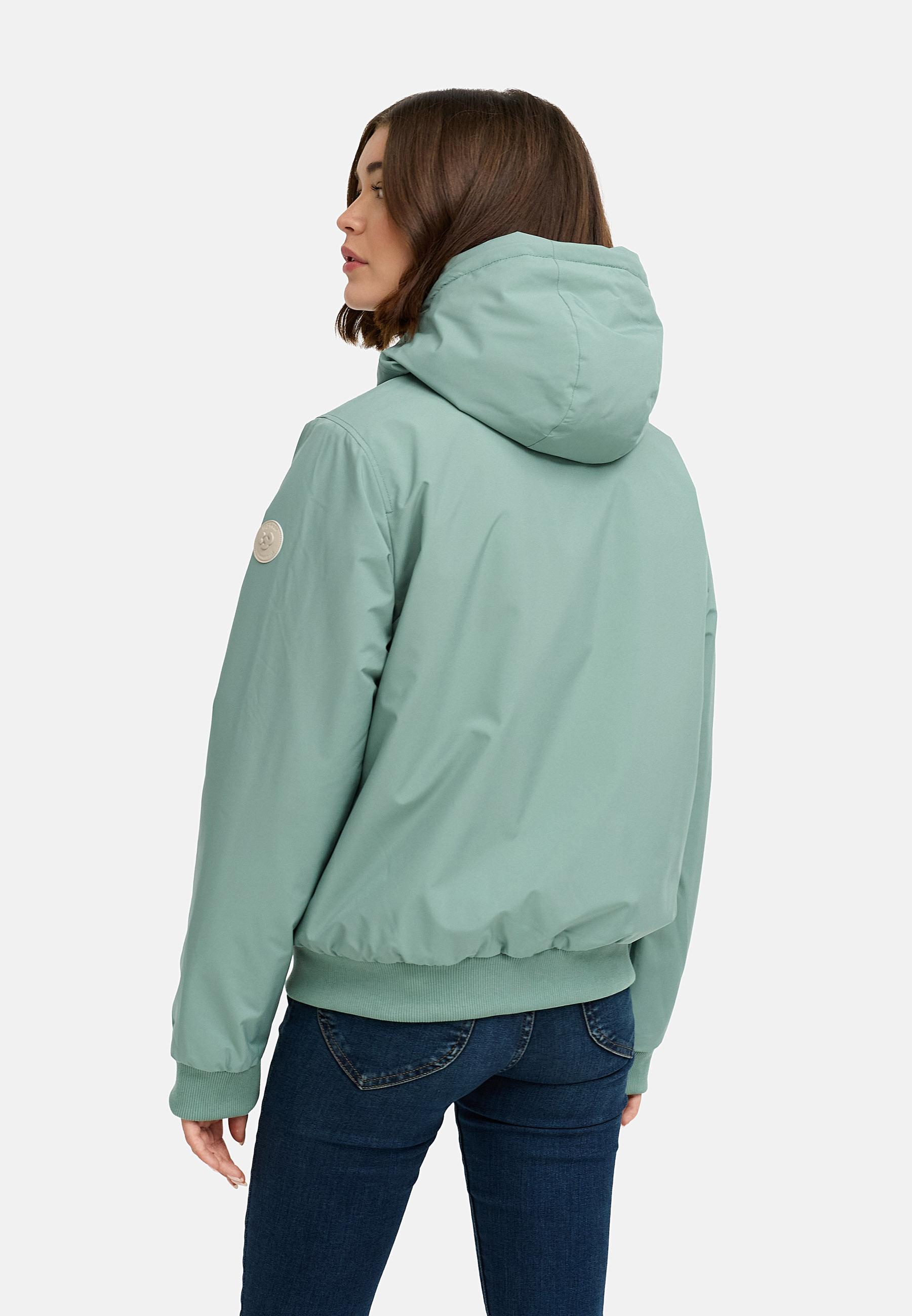 Bomberjacke mit Kapuze "Oggie Warm" Dusty Green