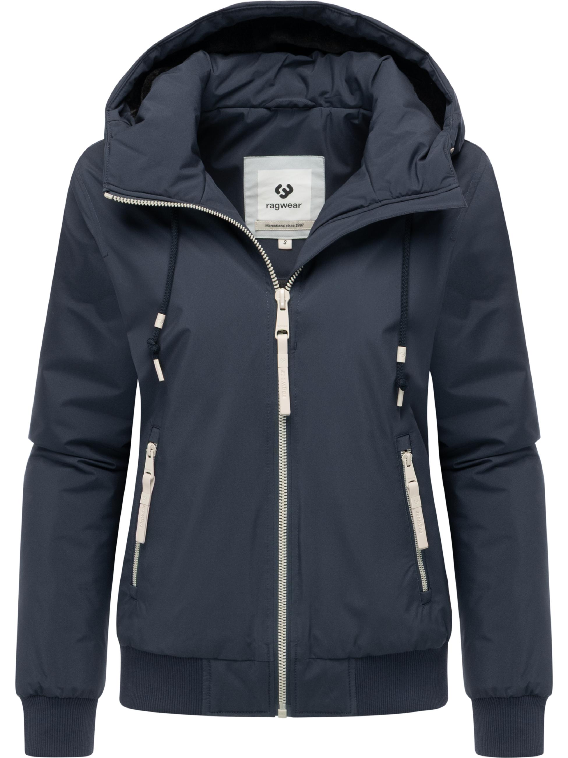 Bomberjacke mit Kapuze "Oggie Warm" Navy