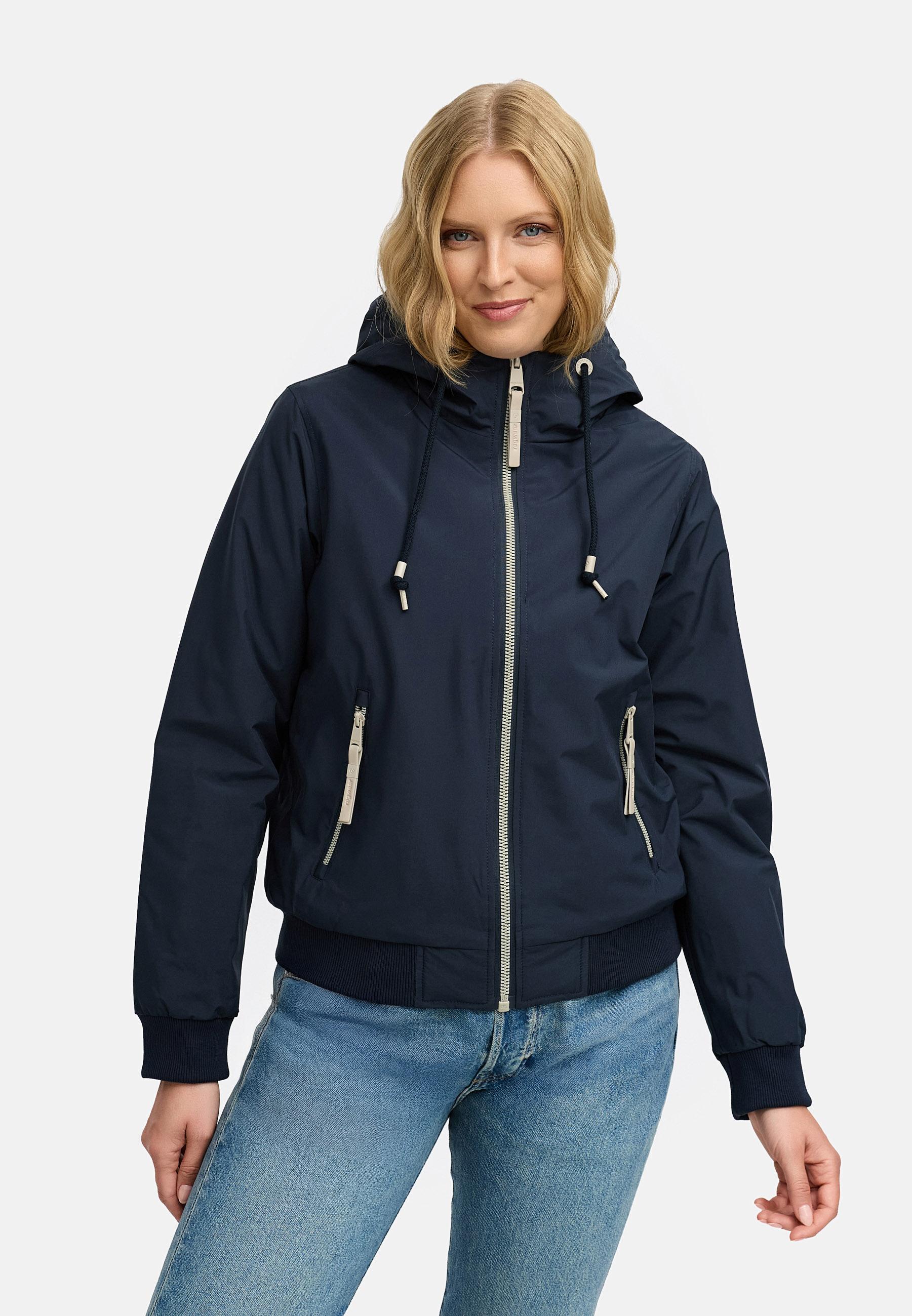 Bomberjacke mit Kapuze "Oggie Warm" Navy