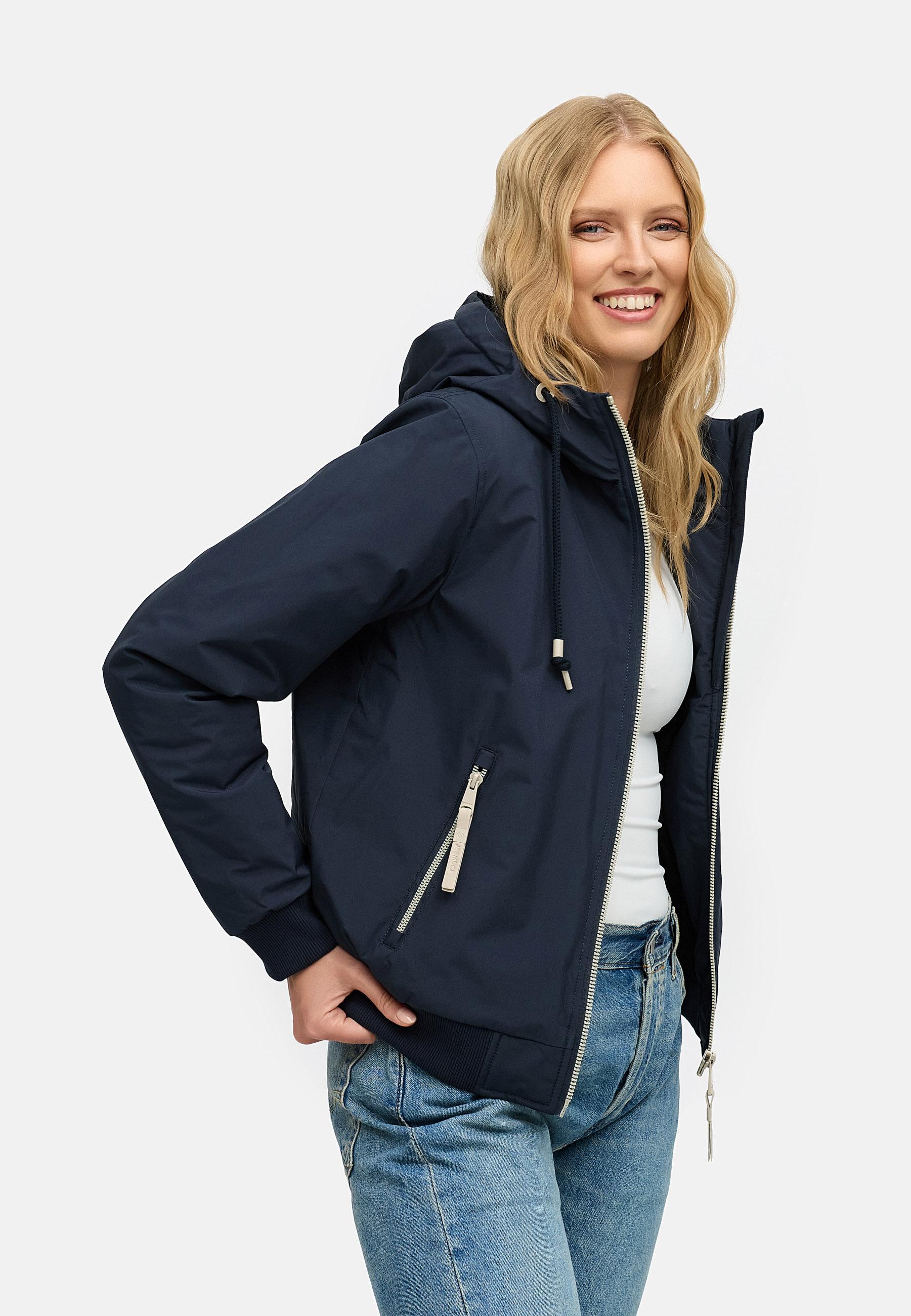 Bomberjacke mit Kapuze "Oggie Warm" Navy