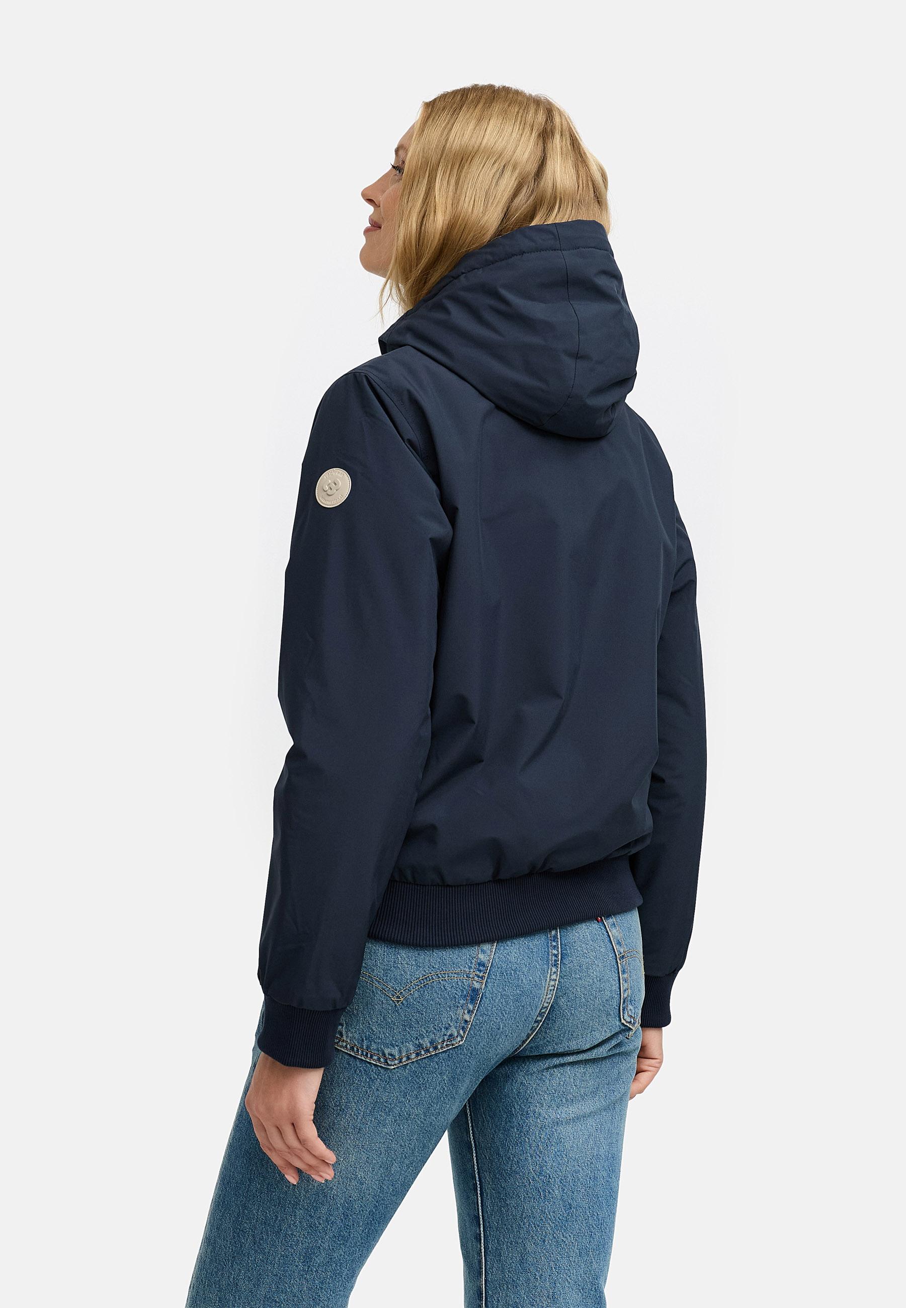 Bomberjacke mit Kapuze "Oggie Warm" Navy
