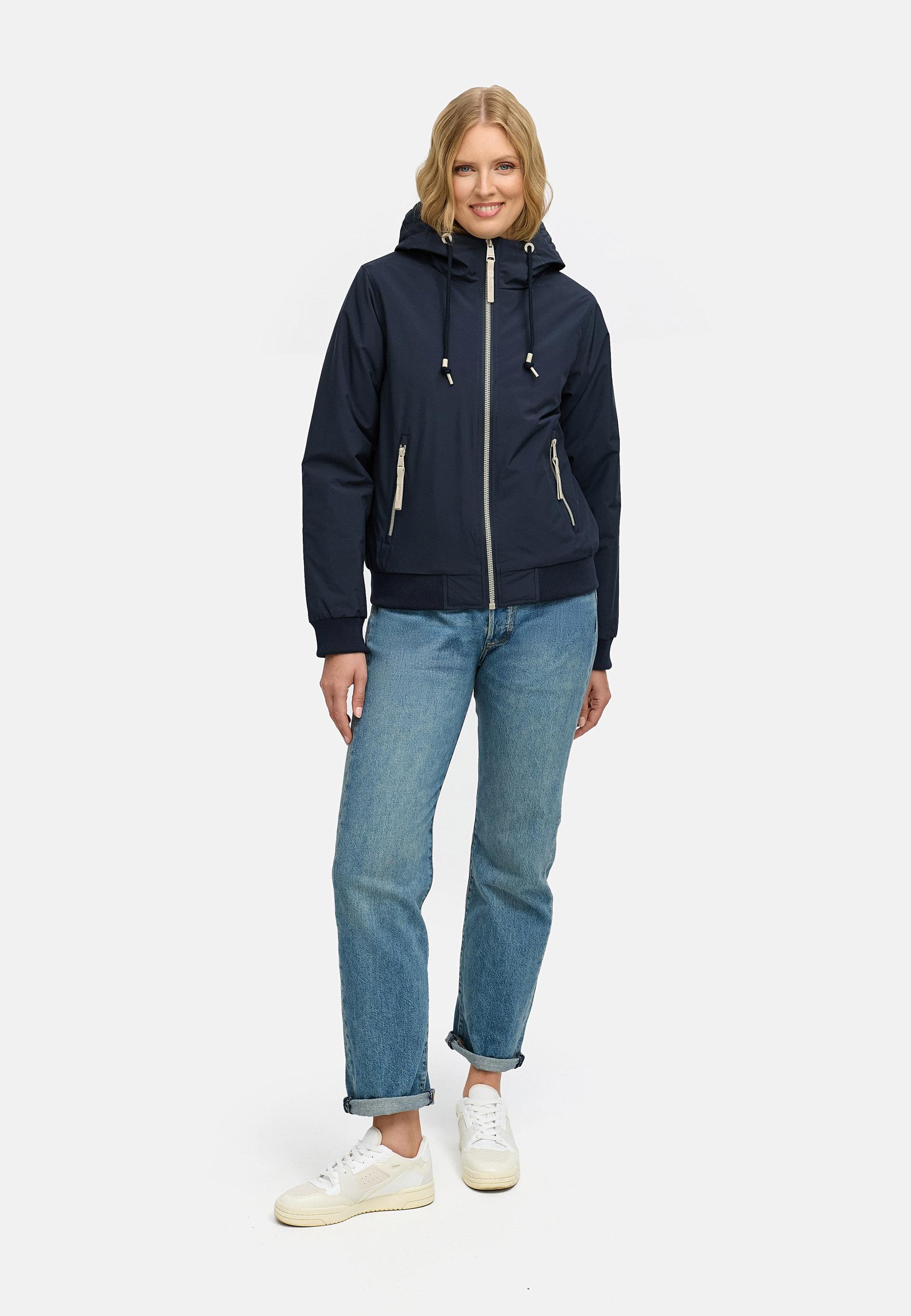Bomberjacke mit Kapuze "Oggie Warm" Navy