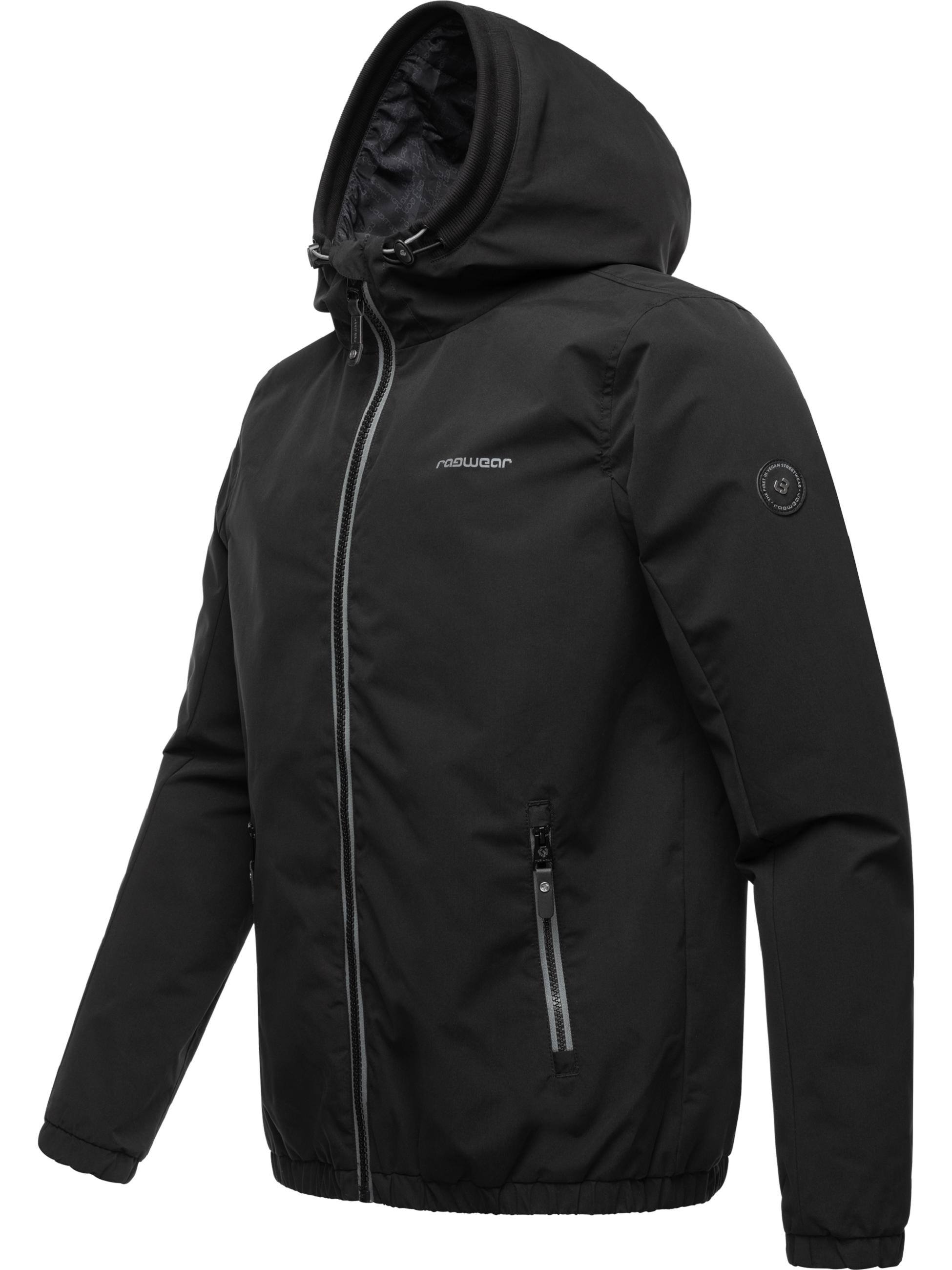 Leichte Übergangsjacke mit Kapuze "Olssen" Black