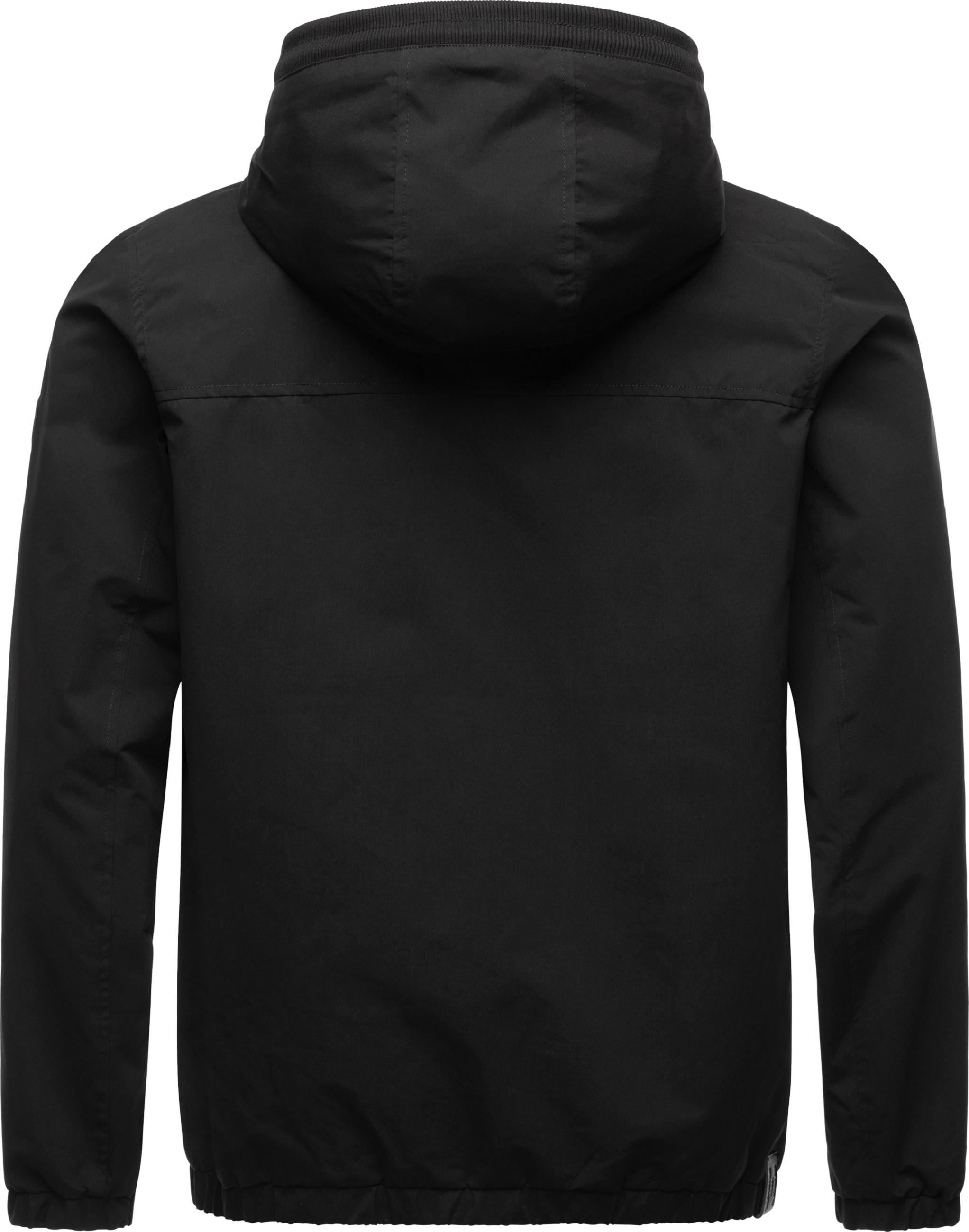 Leichte Übergangsjacke mit Kapuze "Olssen" Black