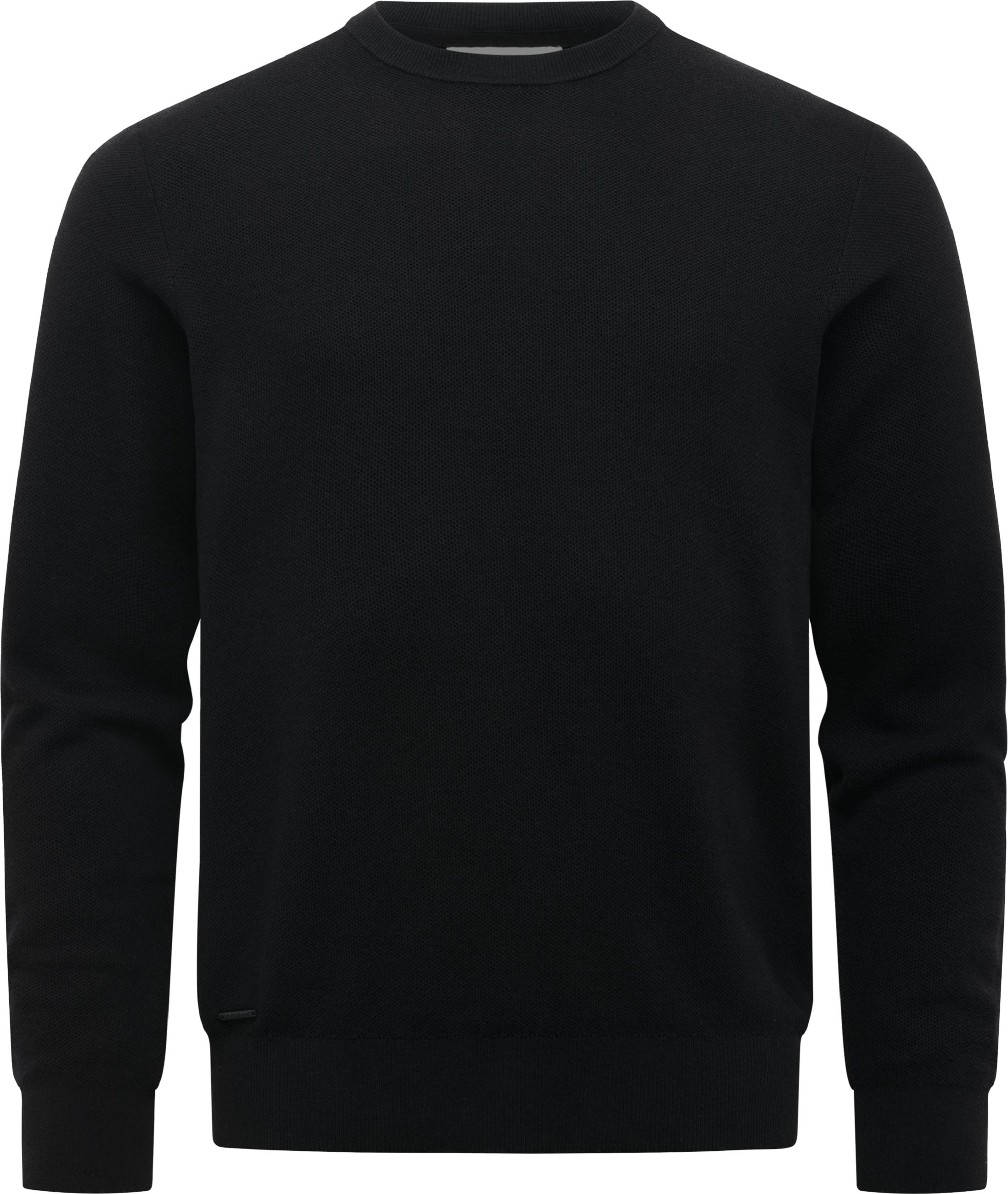 Strickpullover mit Rundhals-Ausschnitt "Orien" Black