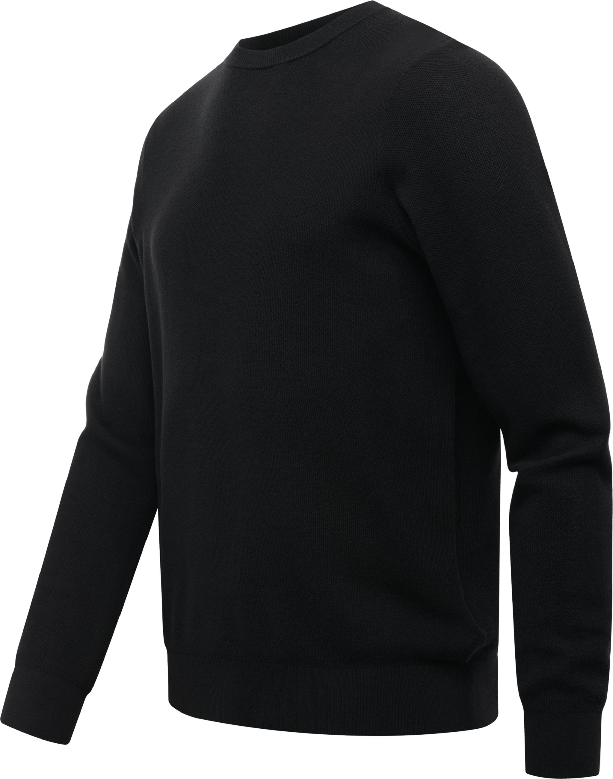 Strickpullover mit Rundhals-Ausschnitt "Orien" Black