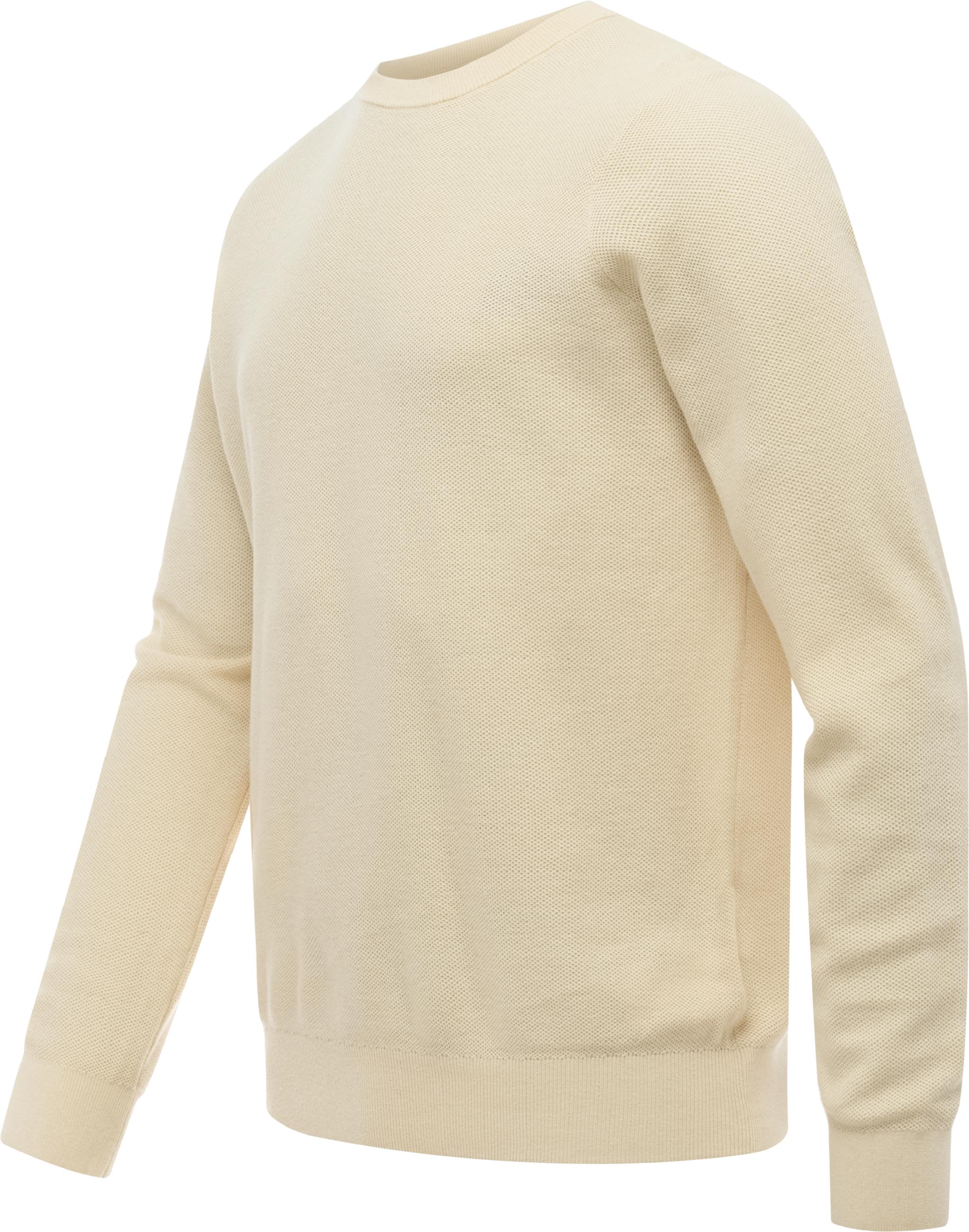 Strickpullover mit Rundhals-Ausschnitt "Orien" Ecru