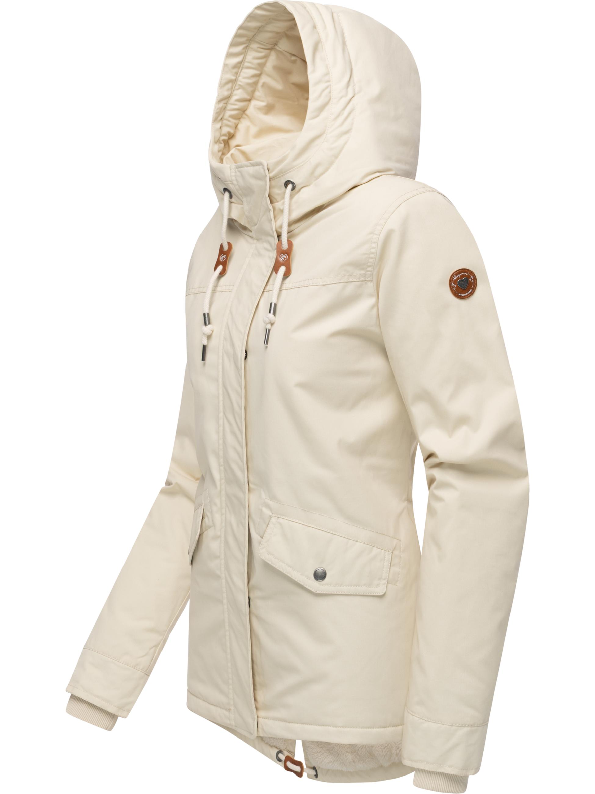 Winter Parka mit hohem Kragen und Kapuze "Parkker Warm" Beige