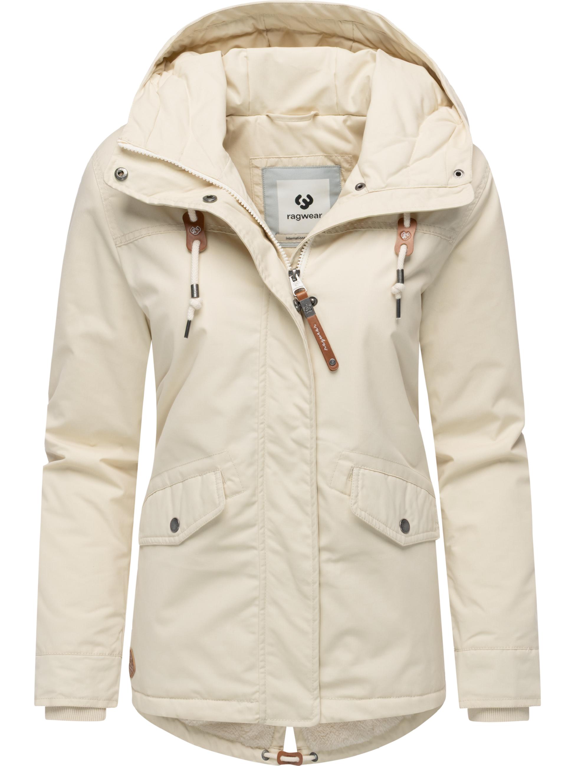 Winter Parka mit hohem Kragen und Kapuze "Parkker Warm" Beige
