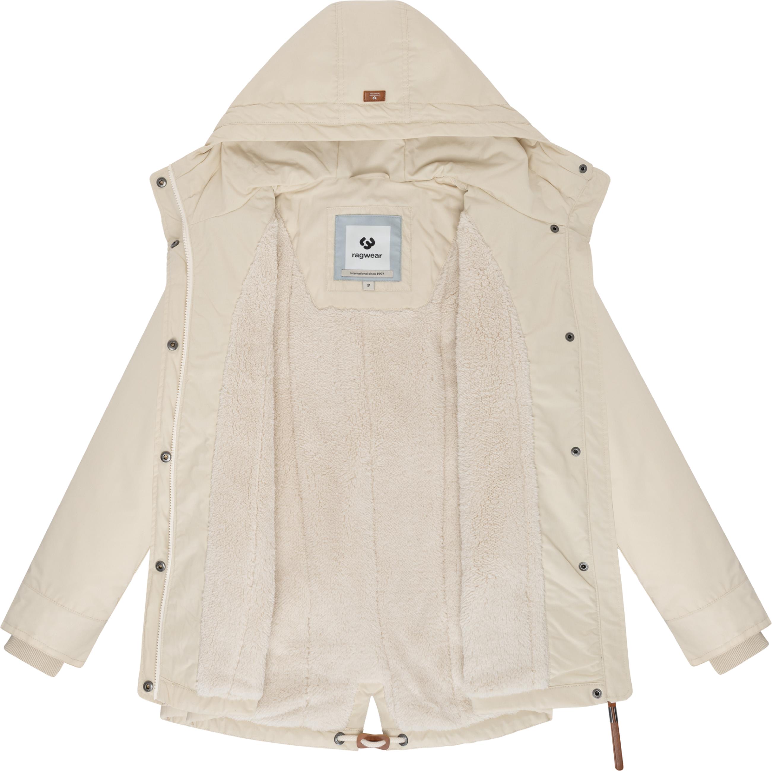 Winter Parka mit hohem Kragen und Kapuze "Parkker Warm" Beige