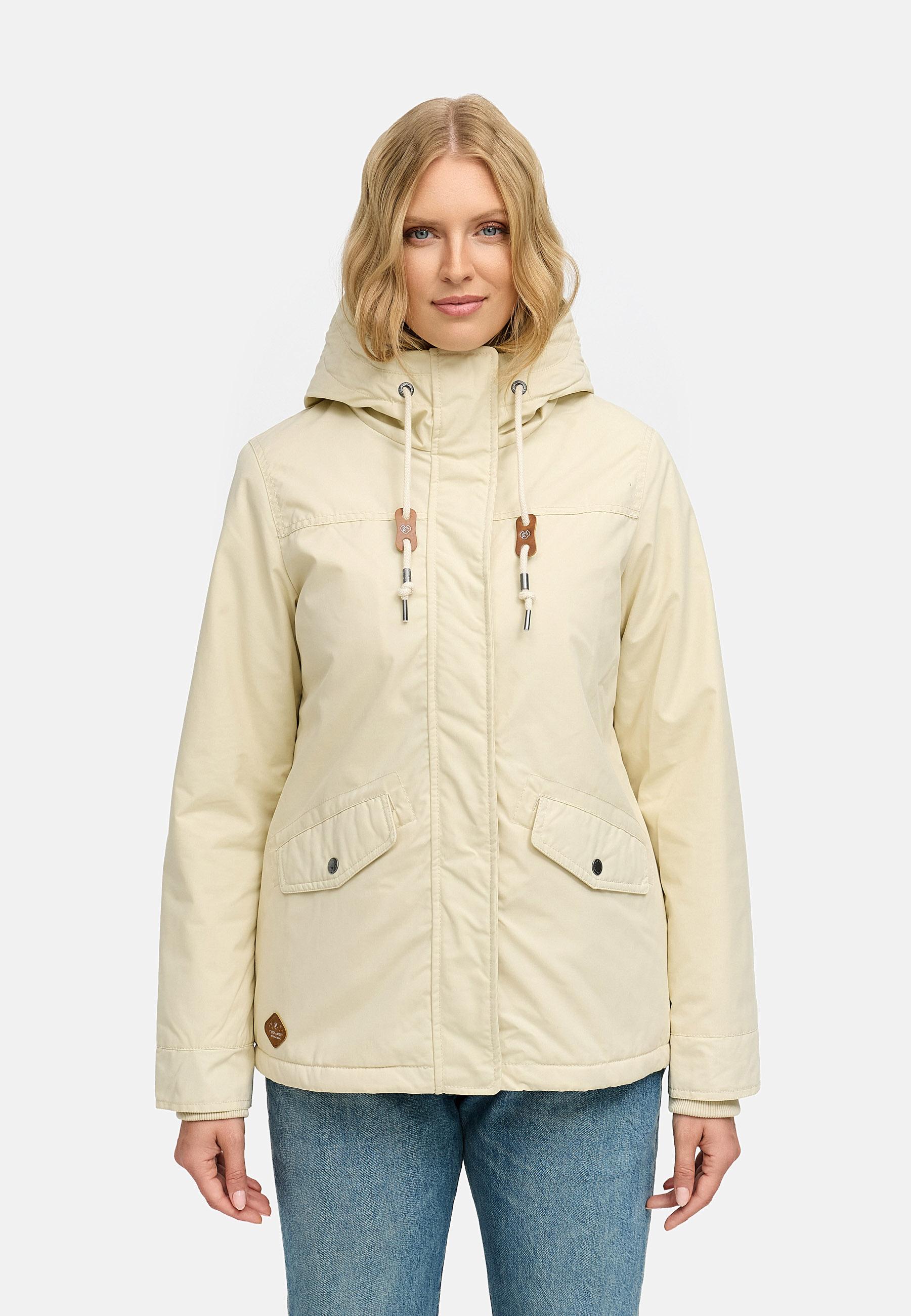 Winter Parka mit hohem Kragen und Kapuze "Parkker Warm" Beige