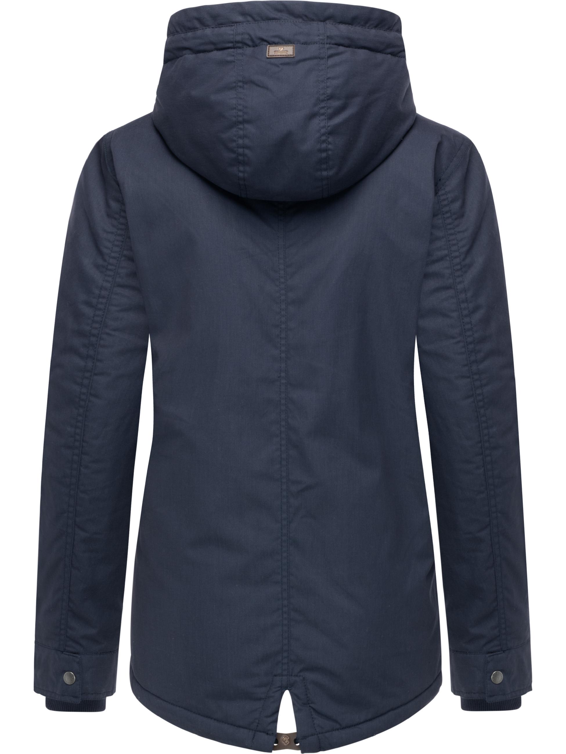 Winter Parka mit hohem Kragen und Kapuze "Parkker Warm" Navy