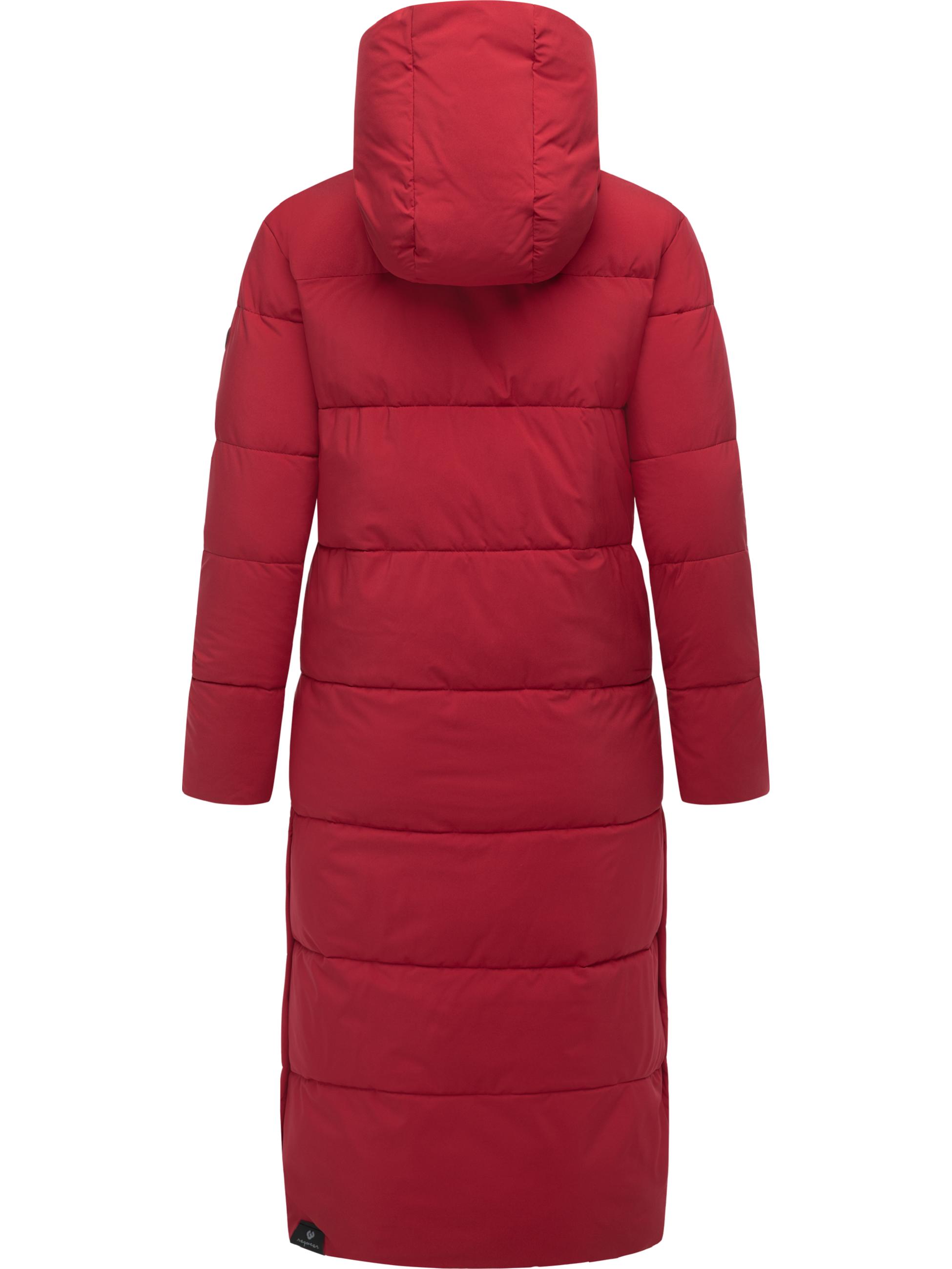 Wasserdichter Winter Steppmantel mit Kapuze "Patrise" Dark Red25