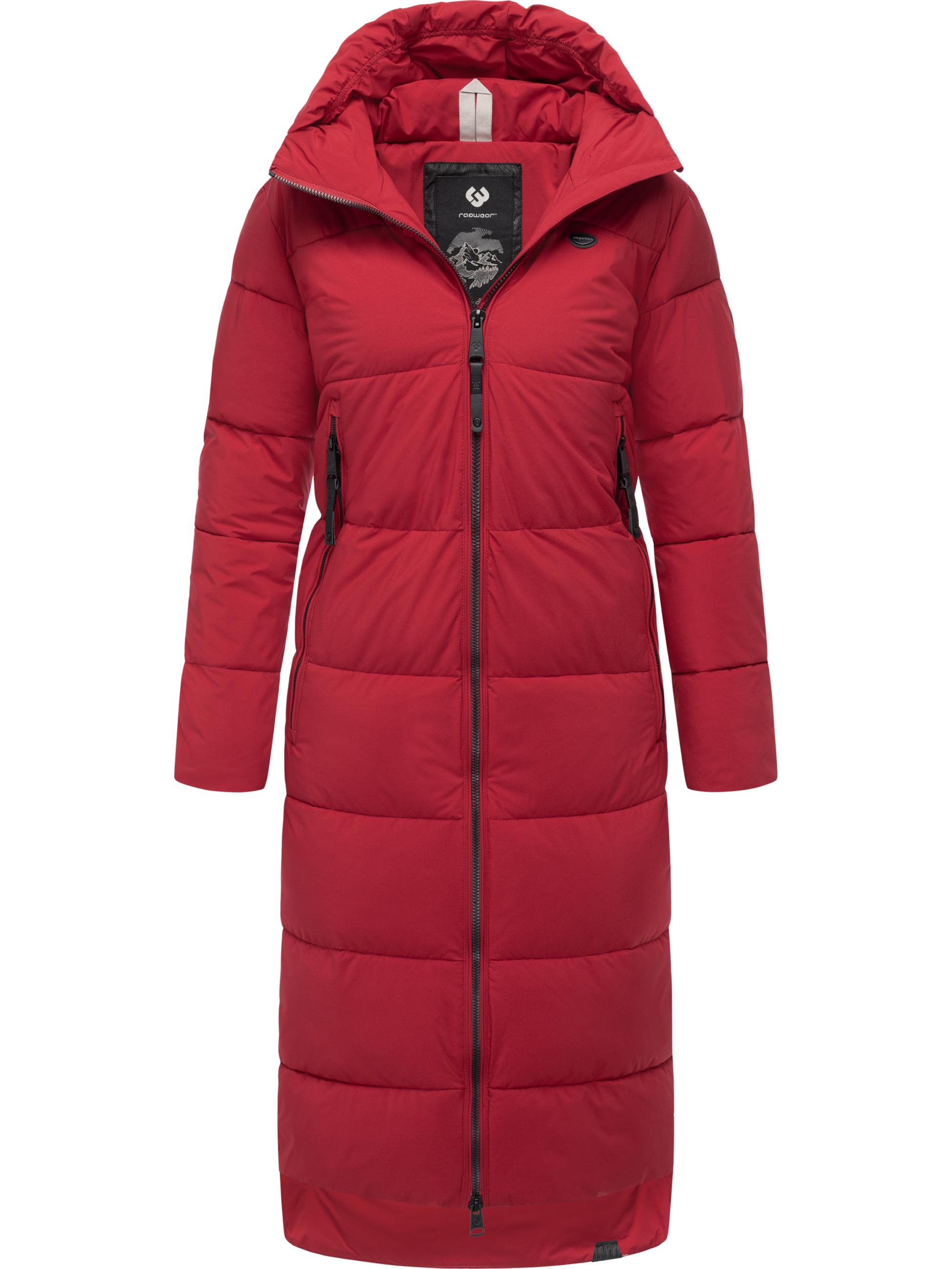 Wasserdichter Winter Steppmantel mit Kapuze "Patrise" Dark Red25
