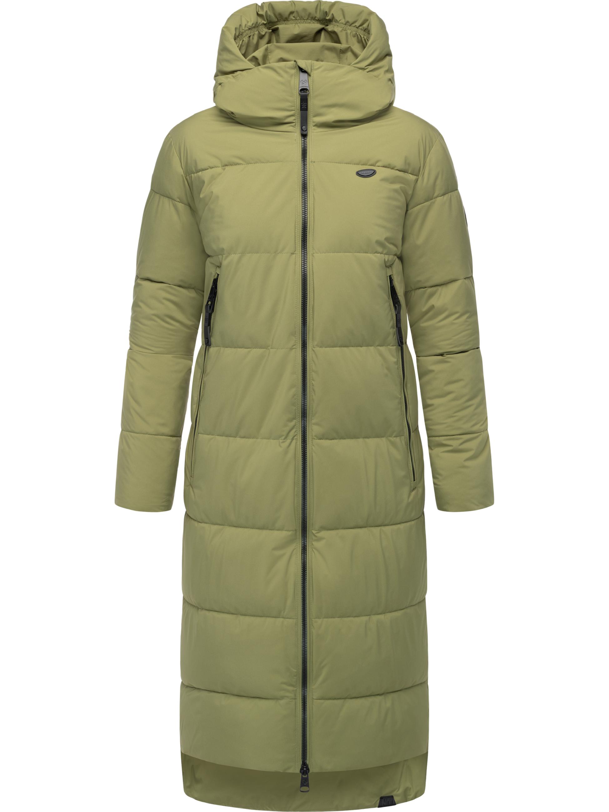Wasserdichter Winter Steppmantel mit Kapuze "Patrise" Olive Leaf25