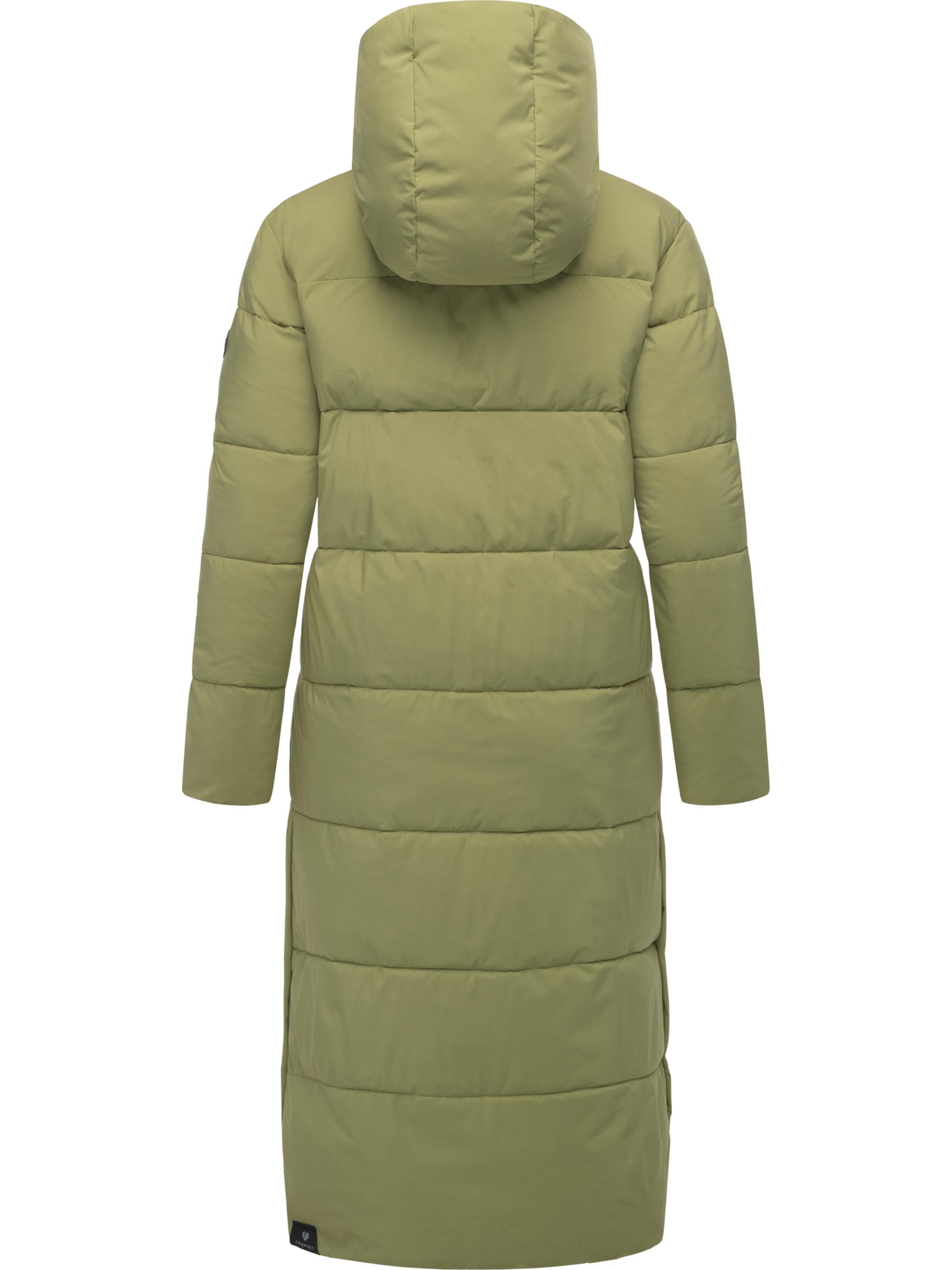 Wasserdichter Winter Steppmantel mit Kapuze "Patrise" Olive Leaf25