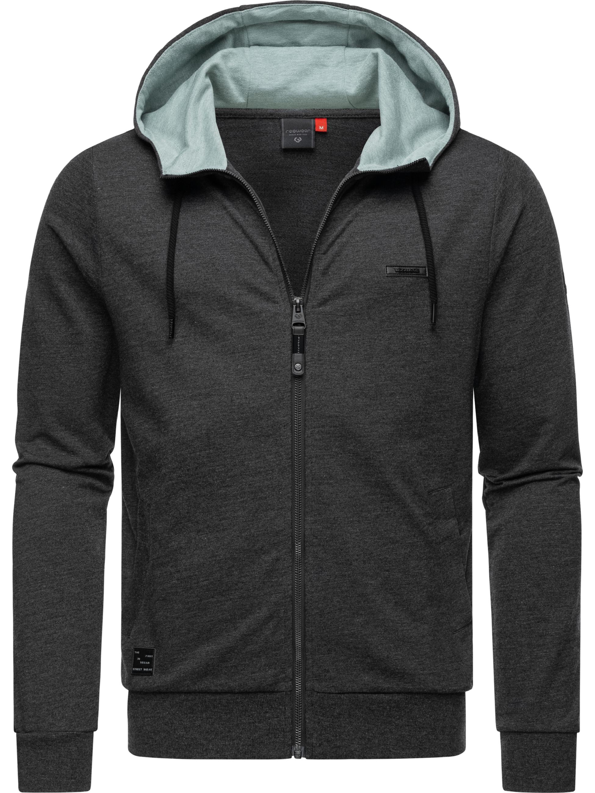 Sweatjacke mit Kapuze "Patry" Dark Grey