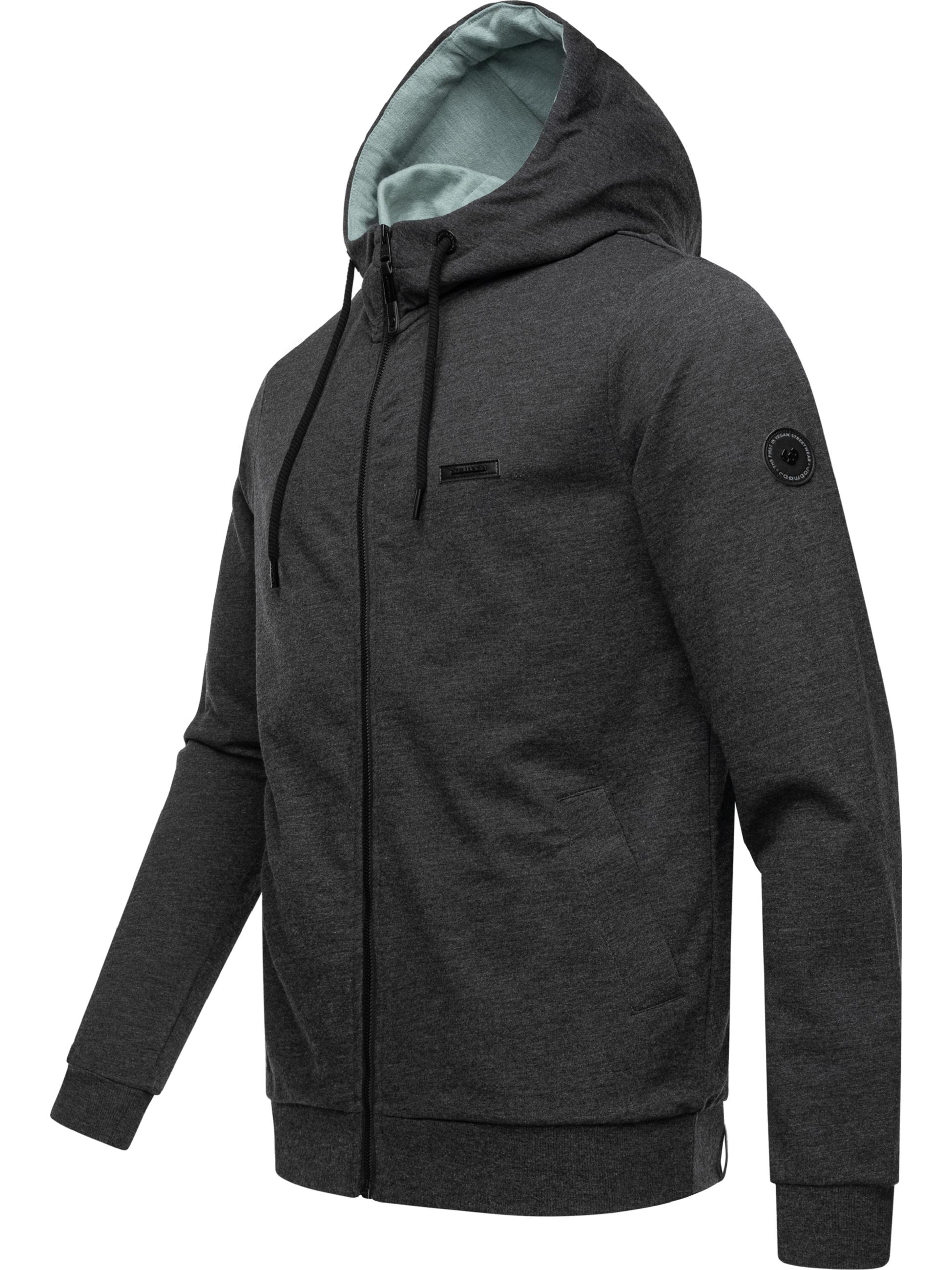 Sweatjacke mit Kapuze "Patry" Dark Grey