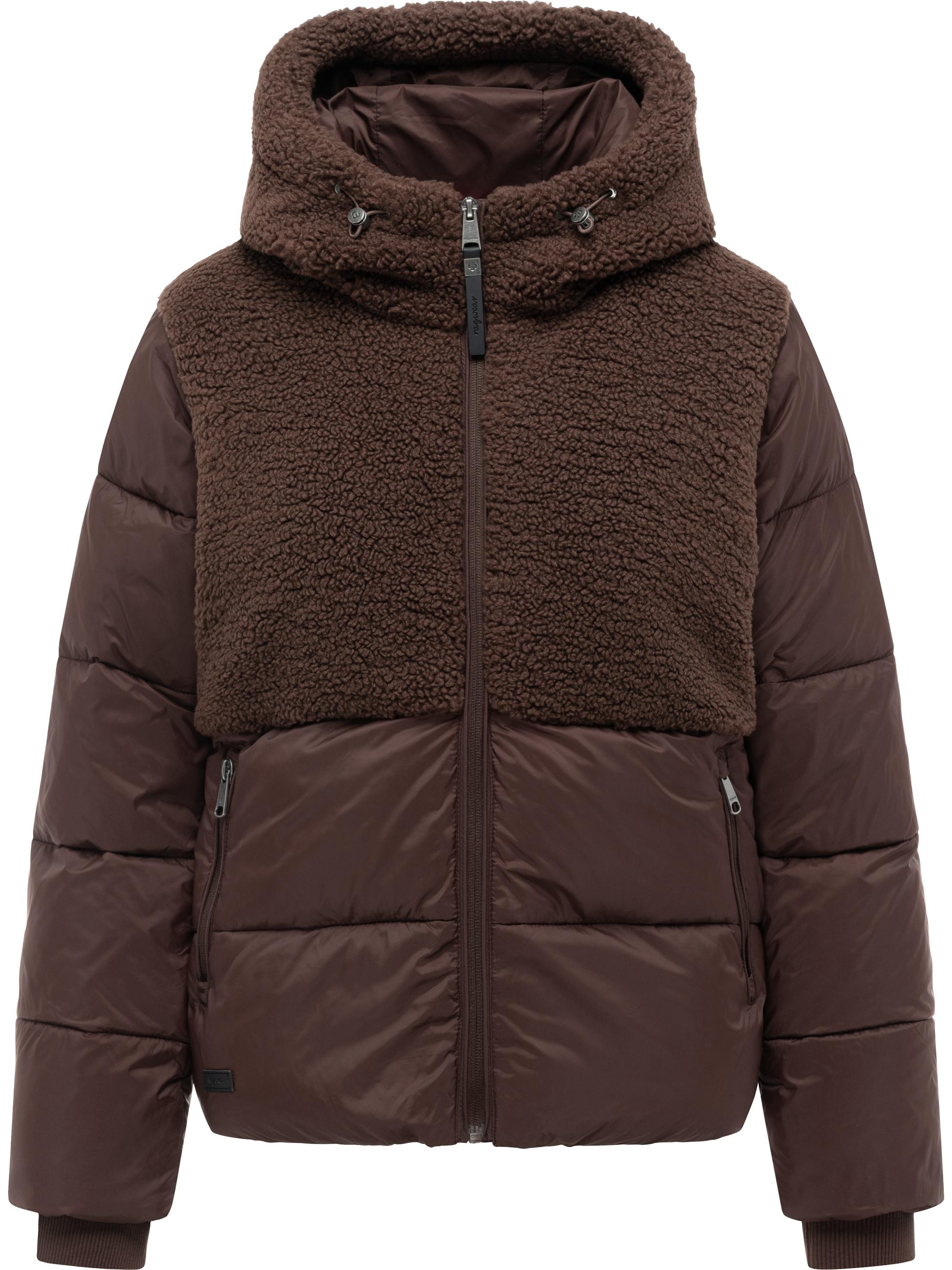 Winter Steppjacke mit Plüsch "Patuff Y" Dark Choco