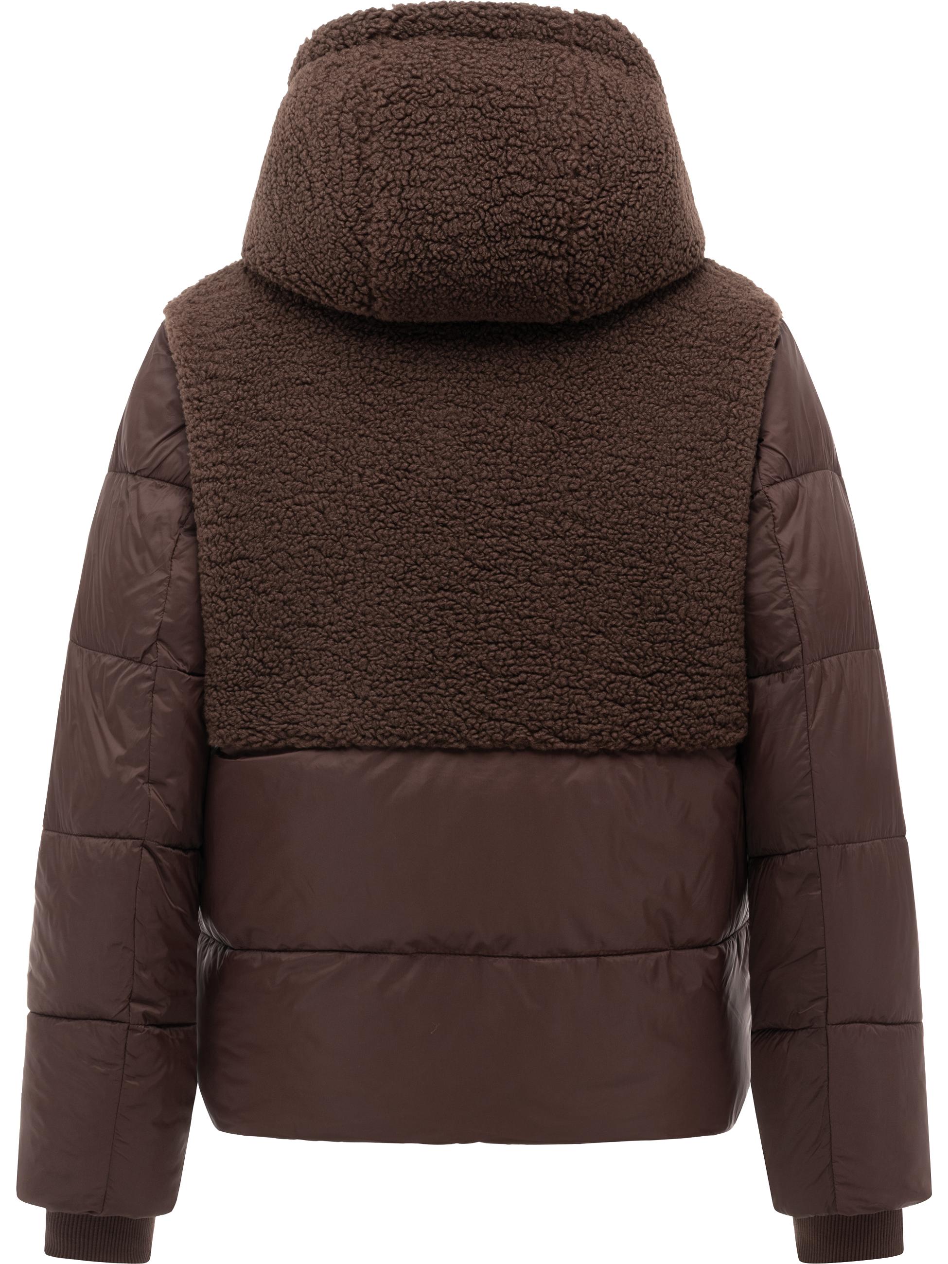 Winter Steppjacke mit Plüsch "Patuff Y" Dark Choco