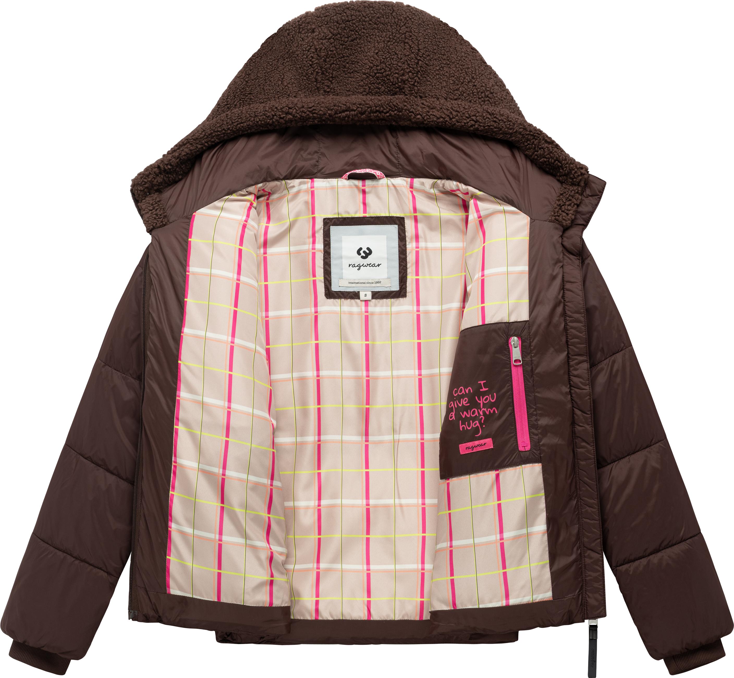 Winter Steppjacke mit Plüsch "Patuff Y" Dark Choco