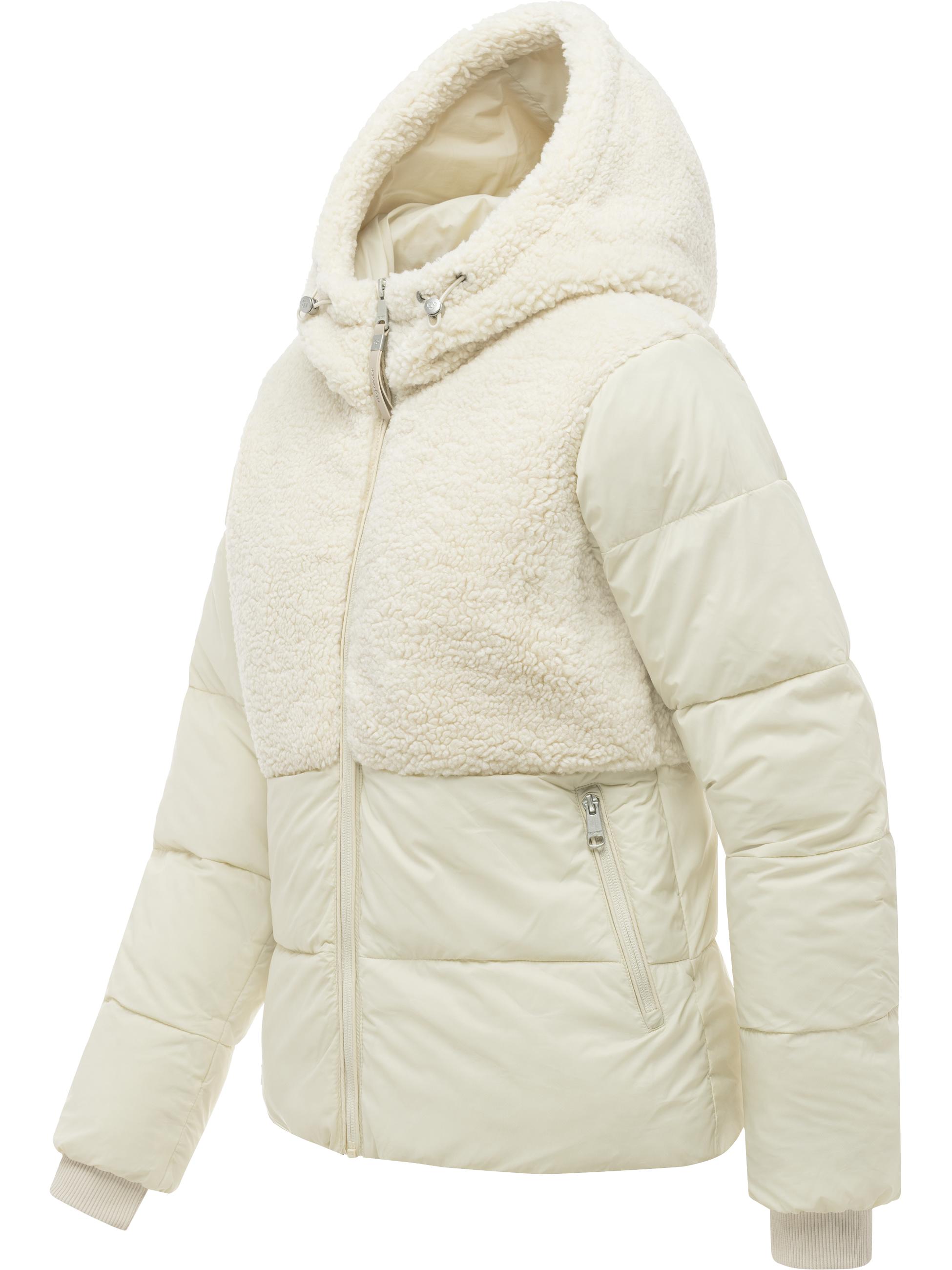 Winter Steppjacke mit Plüsch "Patuff Y" Ecru