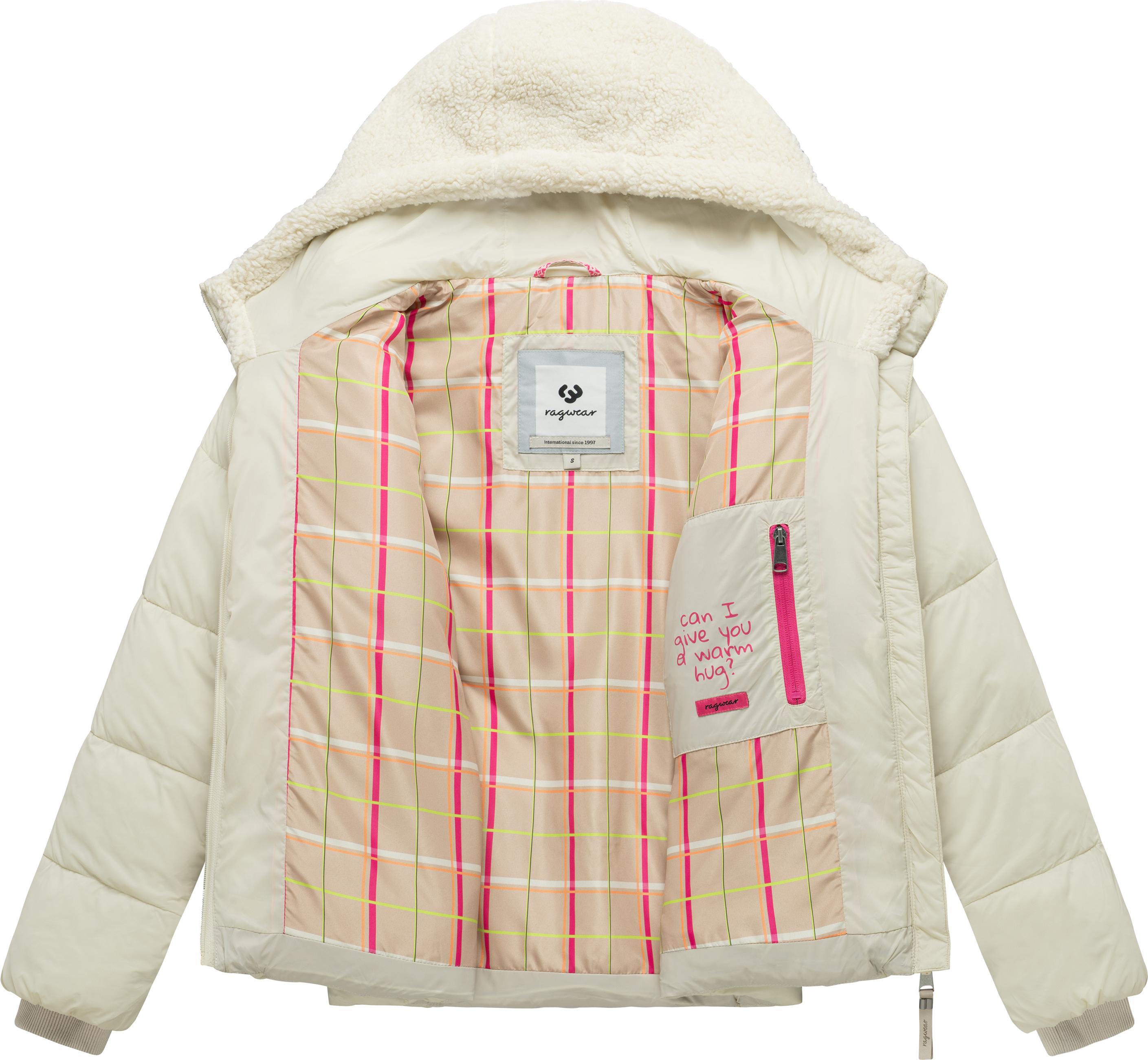 Winter Steppjacke mit Plüsch "Patuff Y" Ecru