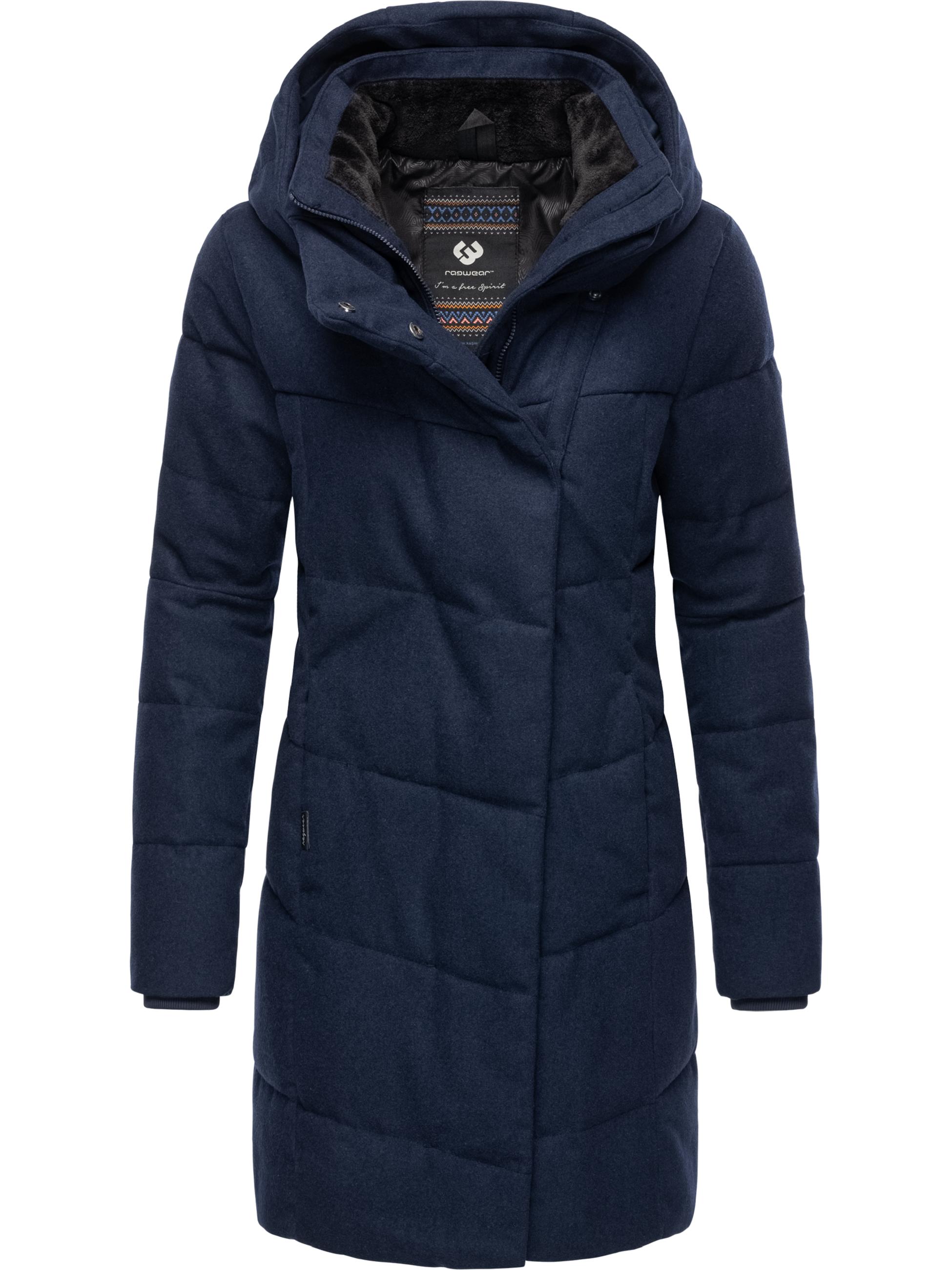 Steppmantel in Woll-Optik "Pavla Coat" Navy