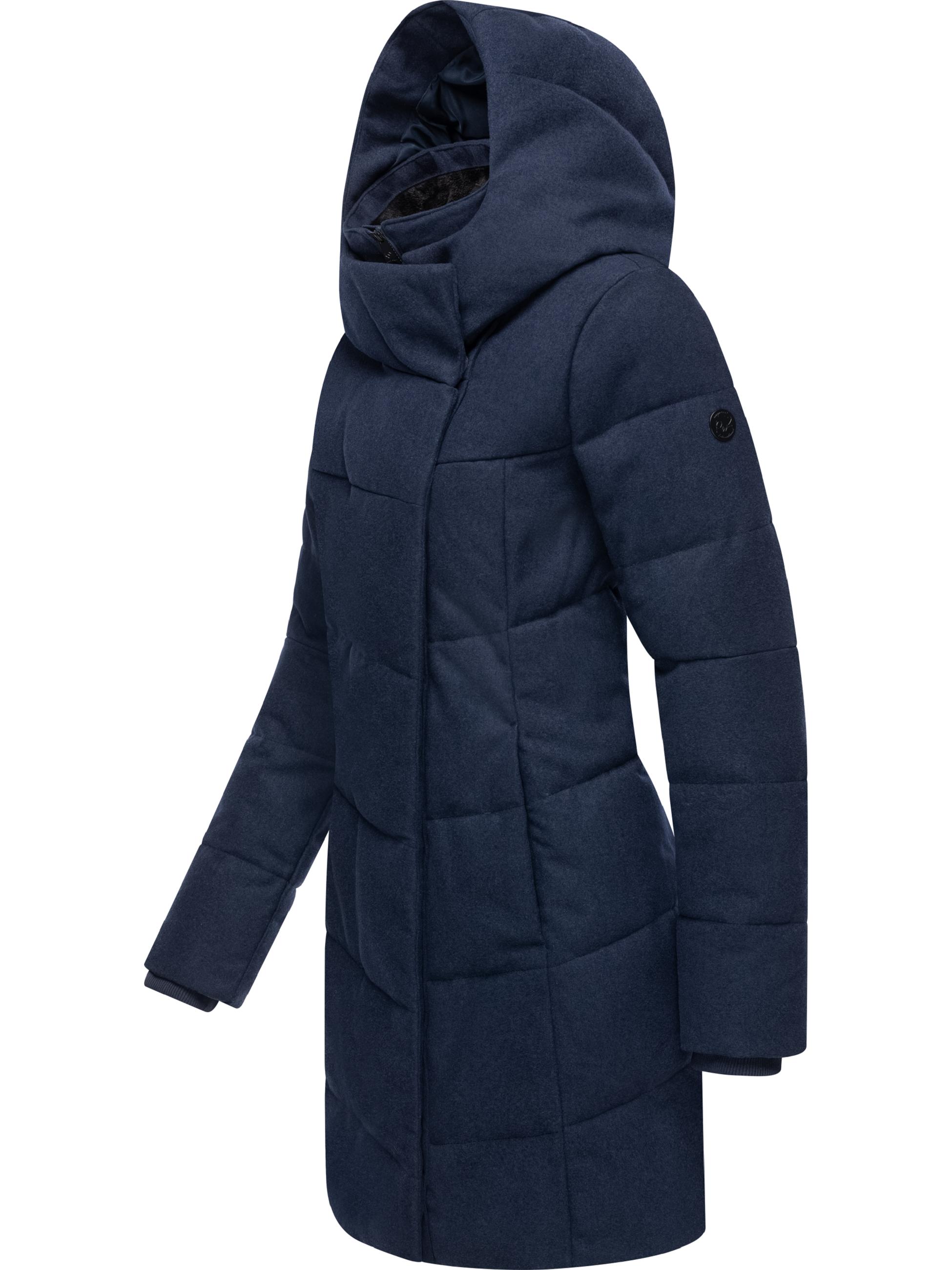 Steppmantel in Woll-Optik "Pavla Coat" Navy