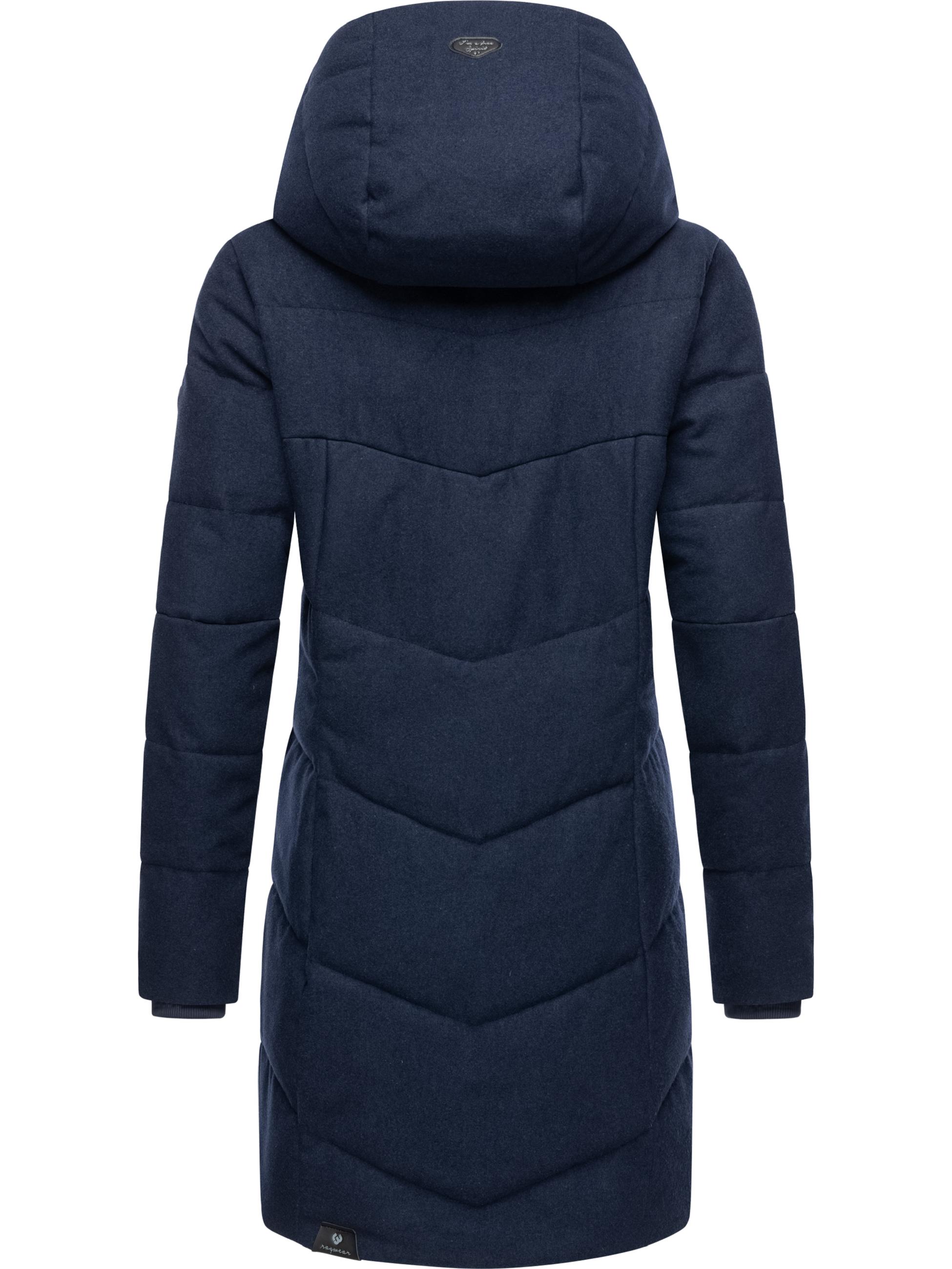 Steppmantel in Woll-Optik "Pavla Coat" Navy