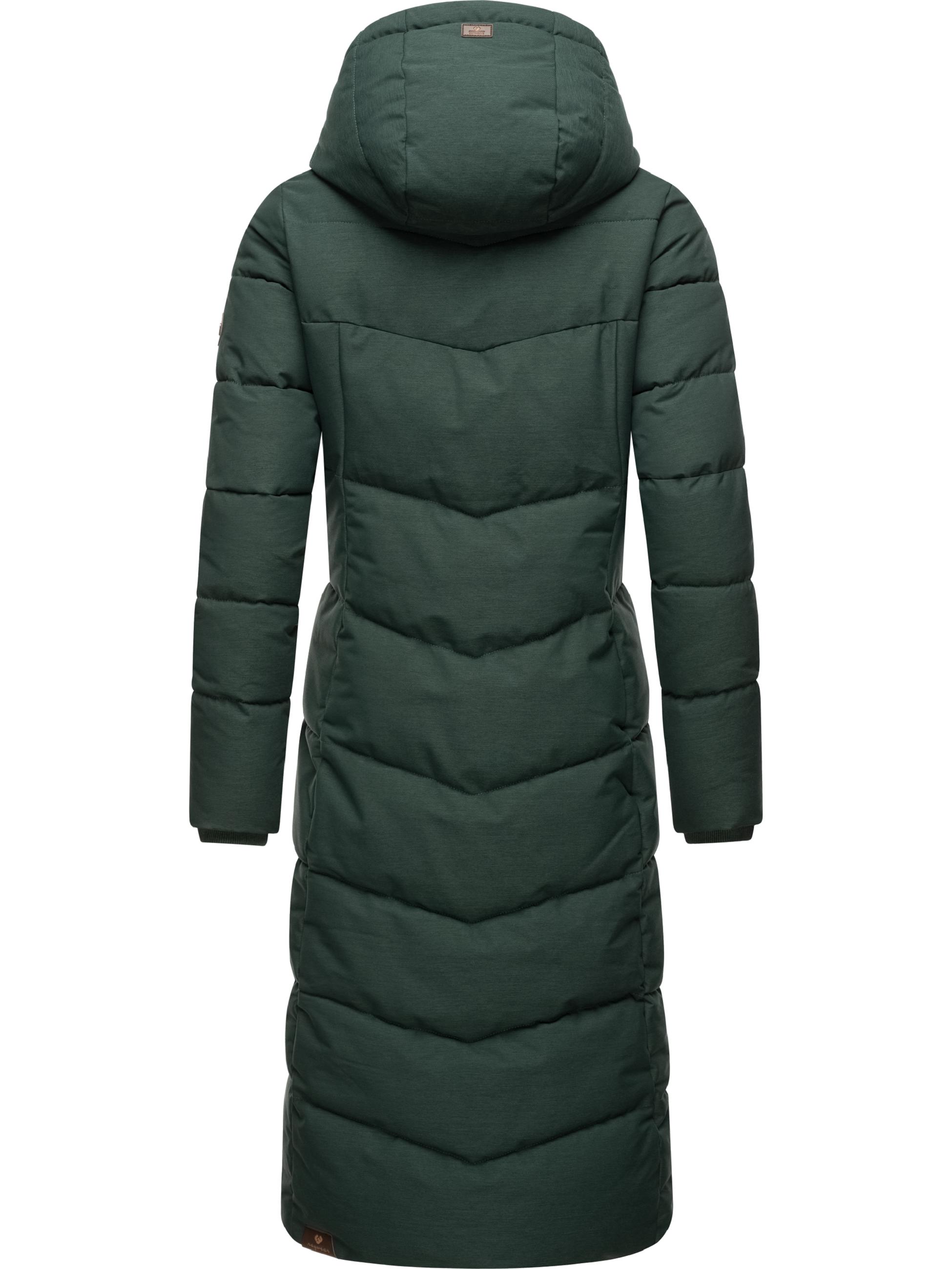 Steppmantel wasserdicht "Pavla Extralong" Dark Green