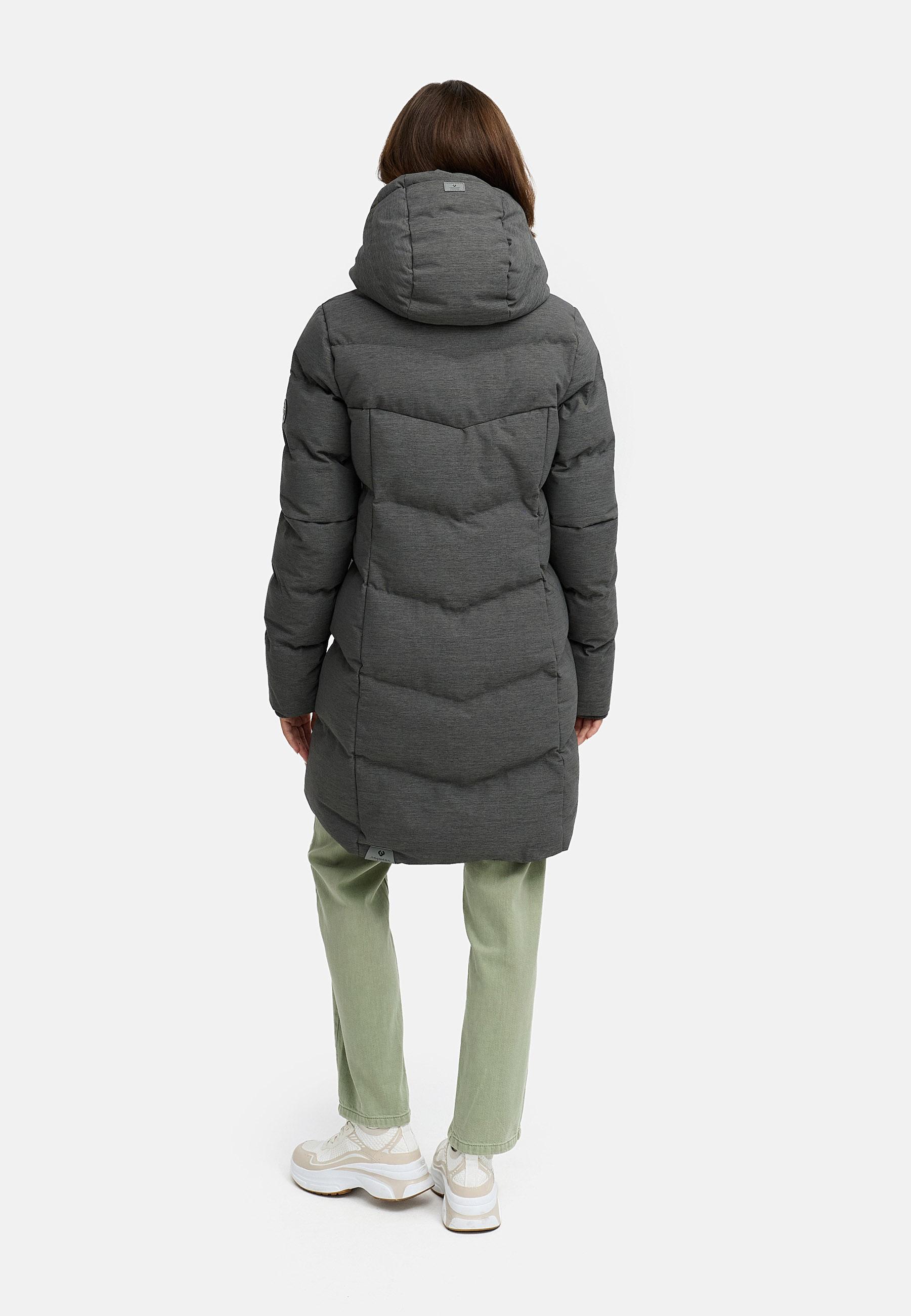 Wasserdichter Winter Steppmantel mit Kapuze "Pavla" Grey22