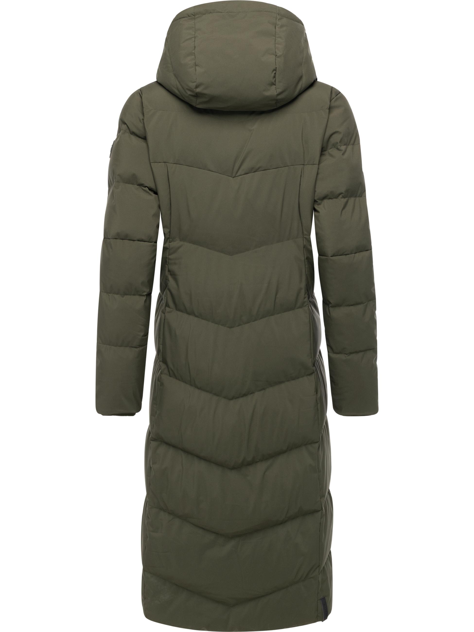 Wasserdichter Steppmantel "Pavla Long Soft YOUMODO" Dark Olive