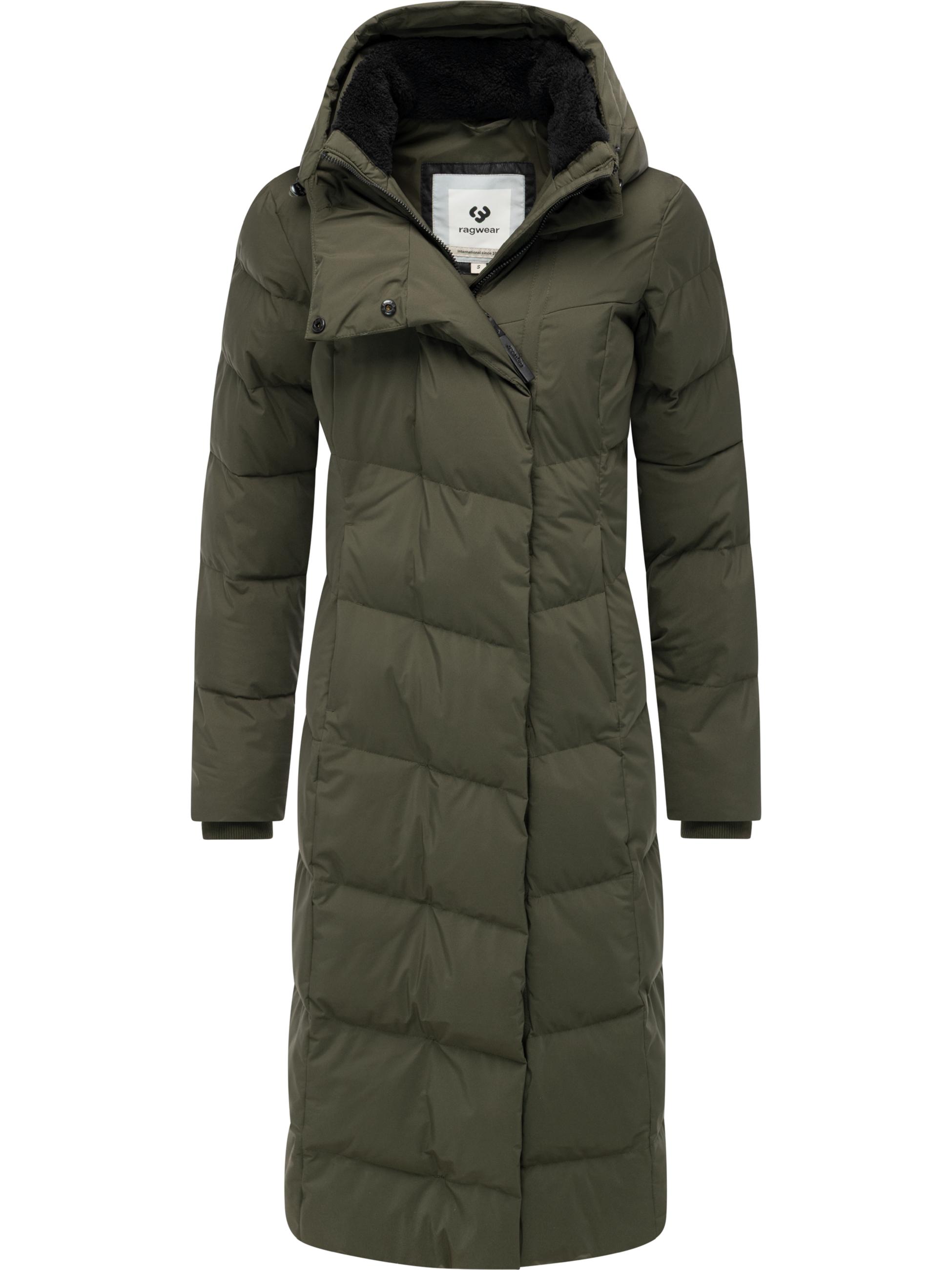 Wasserdichter Steppmantel "Pavla Long Soft YOUMODO" Dark Olive