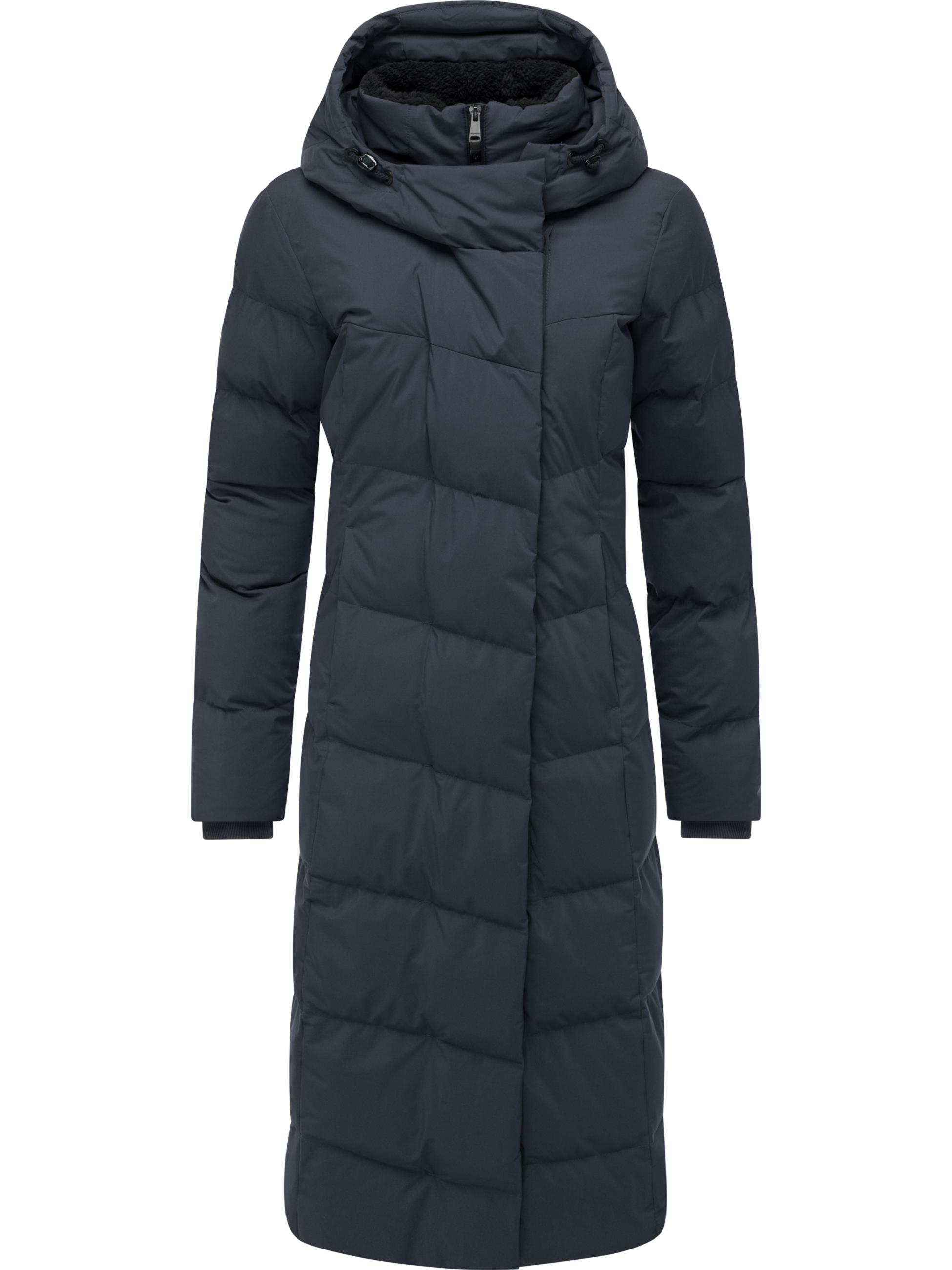 Wasserdichter Steppmantel "Pavla Long Soft YOUMODO" Navy
