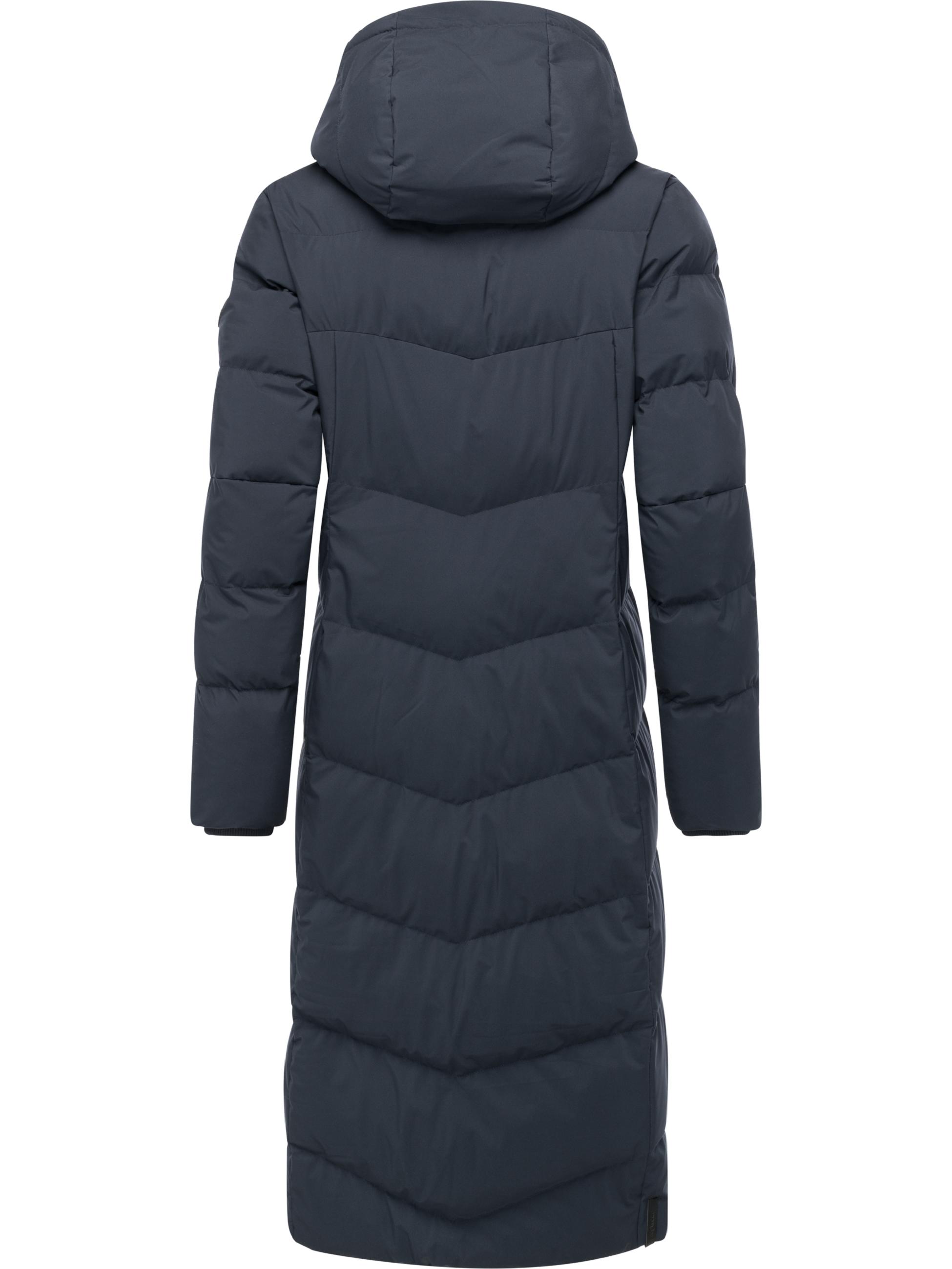 Wasserdichter Steppmantel "Pavla Long Soft YOUMODO" Navy