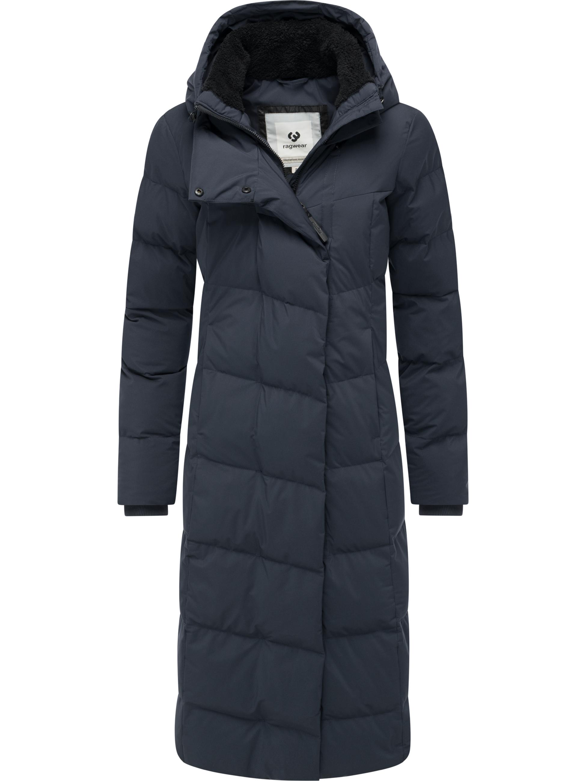 Wasserdichter Steppmantel "Pavla Long Soft YOUMODO" Navy